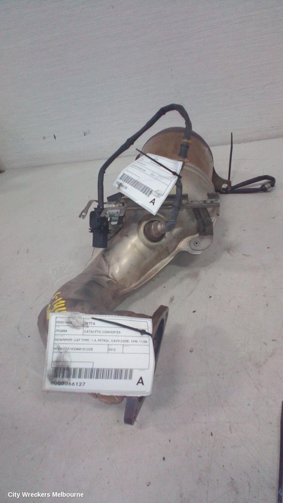 VOLKSWAGEN JETTA CATALYTIC CONVERTER, DOWNPIPE-CAT TYPE, 1.4, PETROL, CAVD CODE, 1KM, 11/2008 - 07/2011 - Image 1