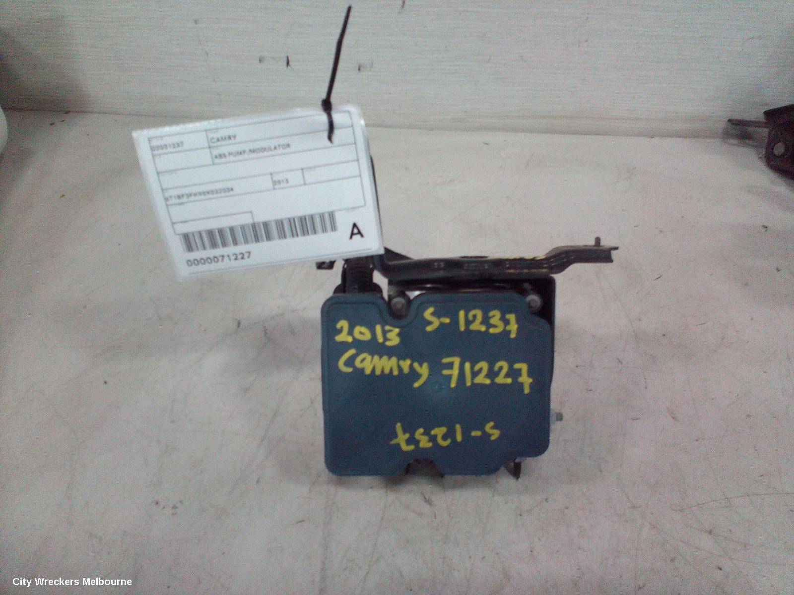 TOYOTA CAMRY ABS PUMP/MODULATOR, ASV50, STANDARD (NON HYBRID), P/N 4454006110, 12/2011 - 05/2015 - Image 1