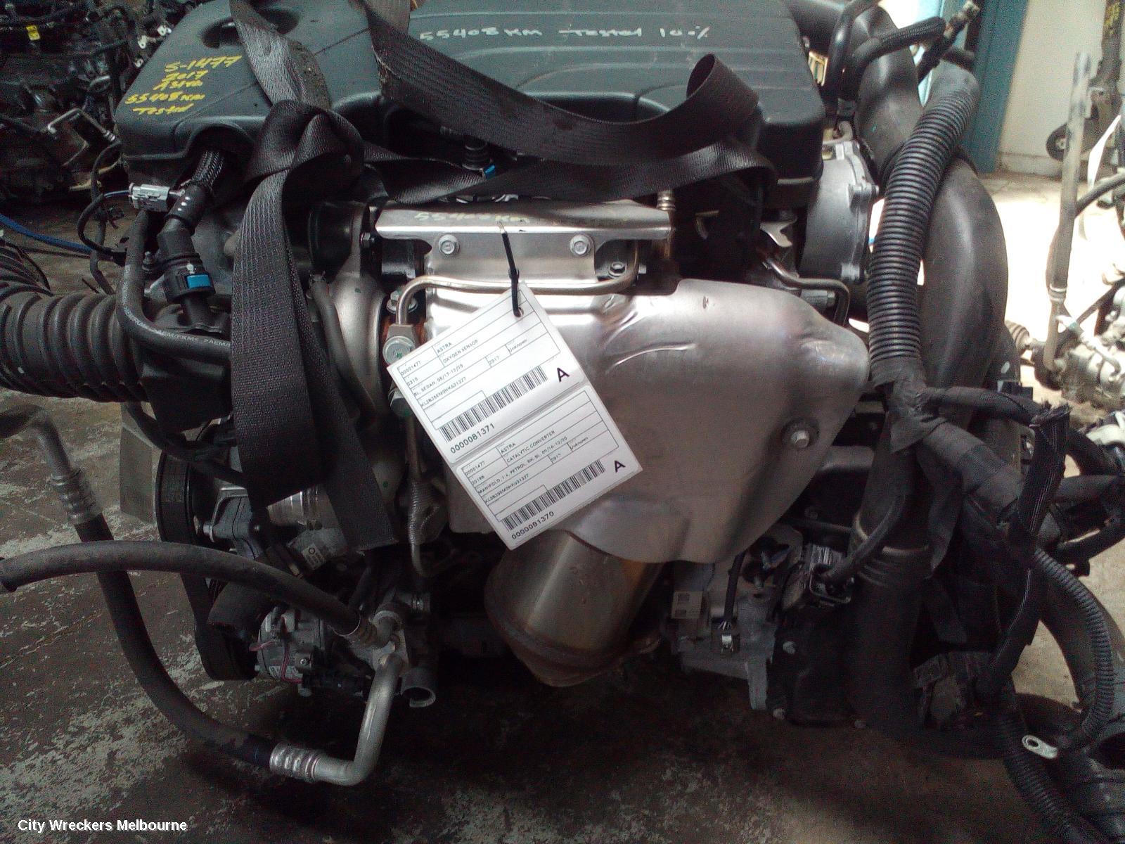 HOLDEN ASTRA CATALYTIC CONVERTER, MANIFOLD, 1.4, PETROL, BK-BL, 09/2016 - 12/2020 - Image 1