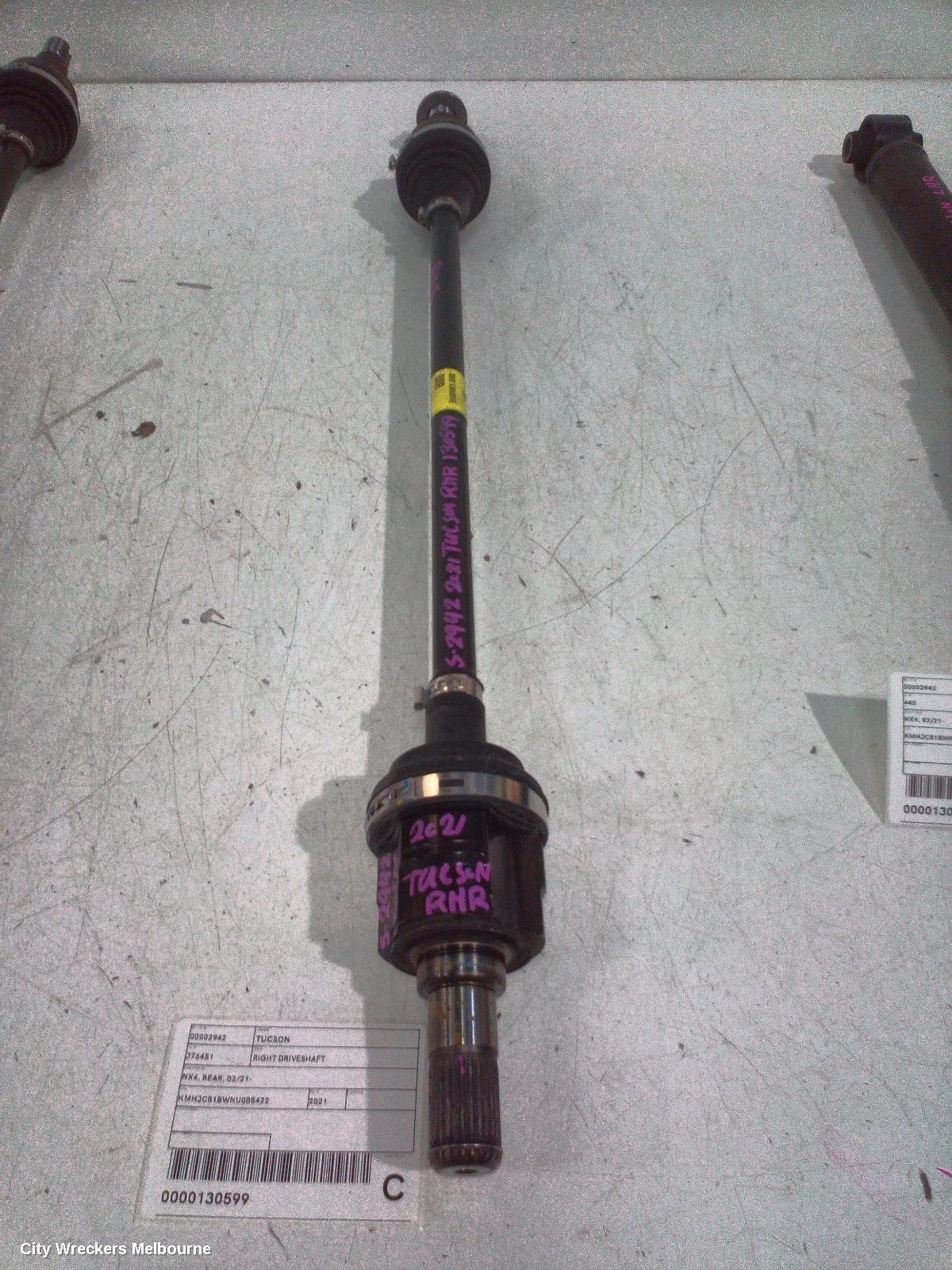 HYUNDAI TUCSON RIGHT DRIVESHAFT, NX4, REAR, 02/2021 ONWARDS - Image 2