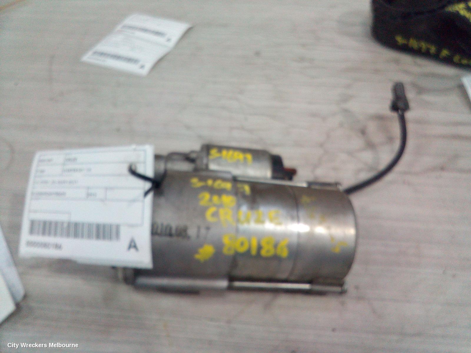 HOLDEN CRUZE STARTER, 2.0, Z20S1, JG, 03/2009 - 02/2011 - Image 3