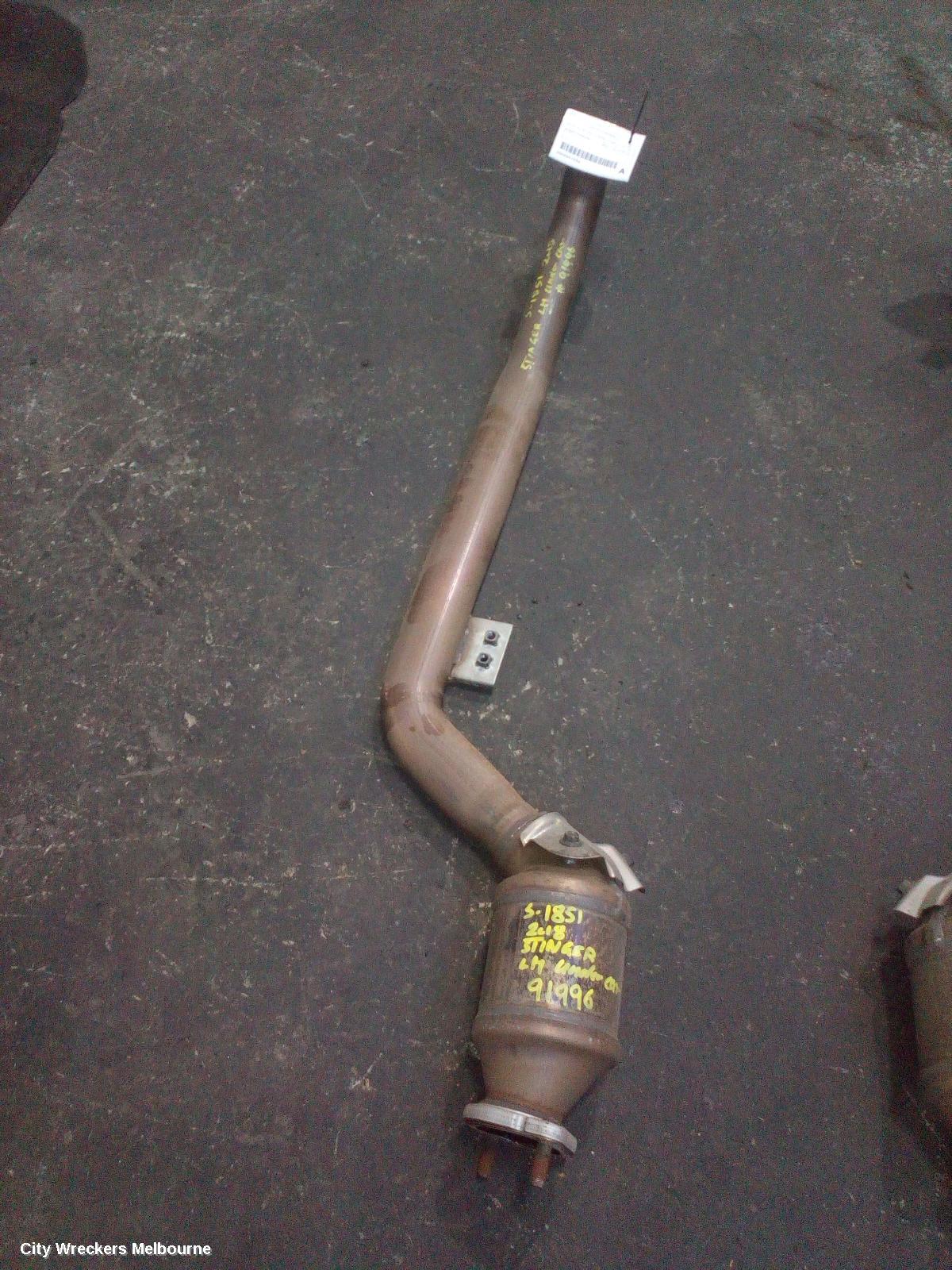 KIA STINGER CATALYTIC CONVERTER, UNDER CAR-CAT TYPE, 3.3, PETROL, LH SIDE, CK, 06/2017 ONWARDS - Image 1