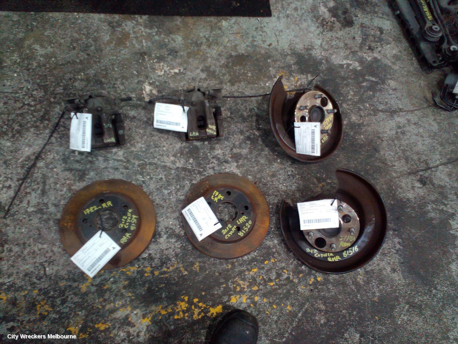TOYOTA COROLLA CALIPER, LH REAR, ZRE152/20153R, HATCH/SEDAN, 03/2007 - 12/2013 - Image 3