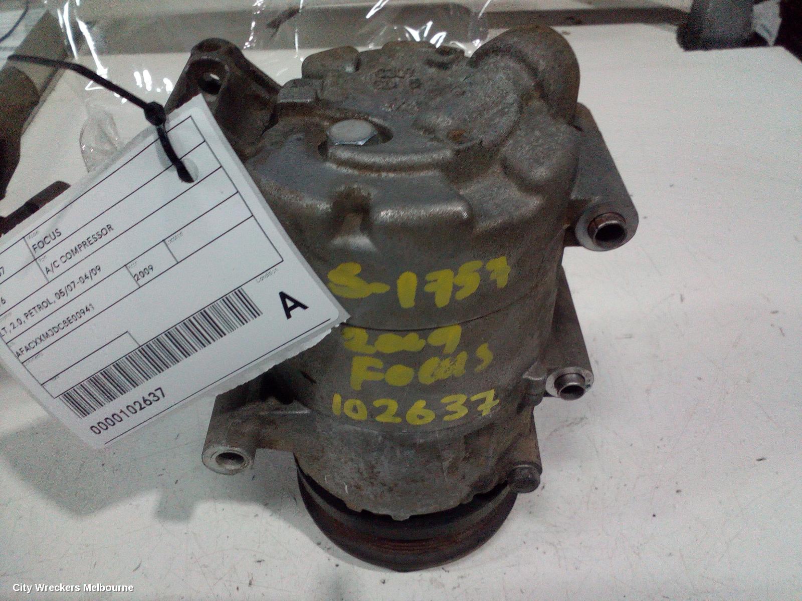 FORD FOCUS A/C COMPRESSOR, LT, 2.0, PETROL, 05/2007 - 04/2009 - Image 1