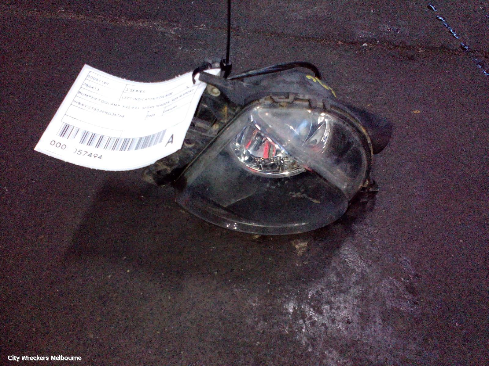 BMW 3 SERIES LEFT INDICATOR/FOG/SIDE, BUMPER FOGLAMP, E90/E91, SEDAN/WAGON, NON M SPORT TYPE, 03/2005 - 08/2008 - Image 3