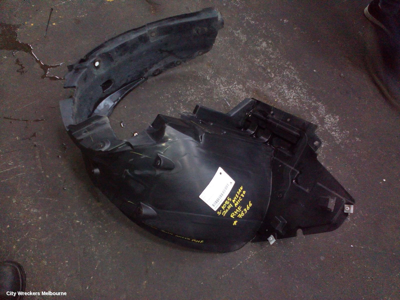 NISSAN MICRA RIGHT GUARD LINER, K13, 12/2012 - 03/2015 - Image 2