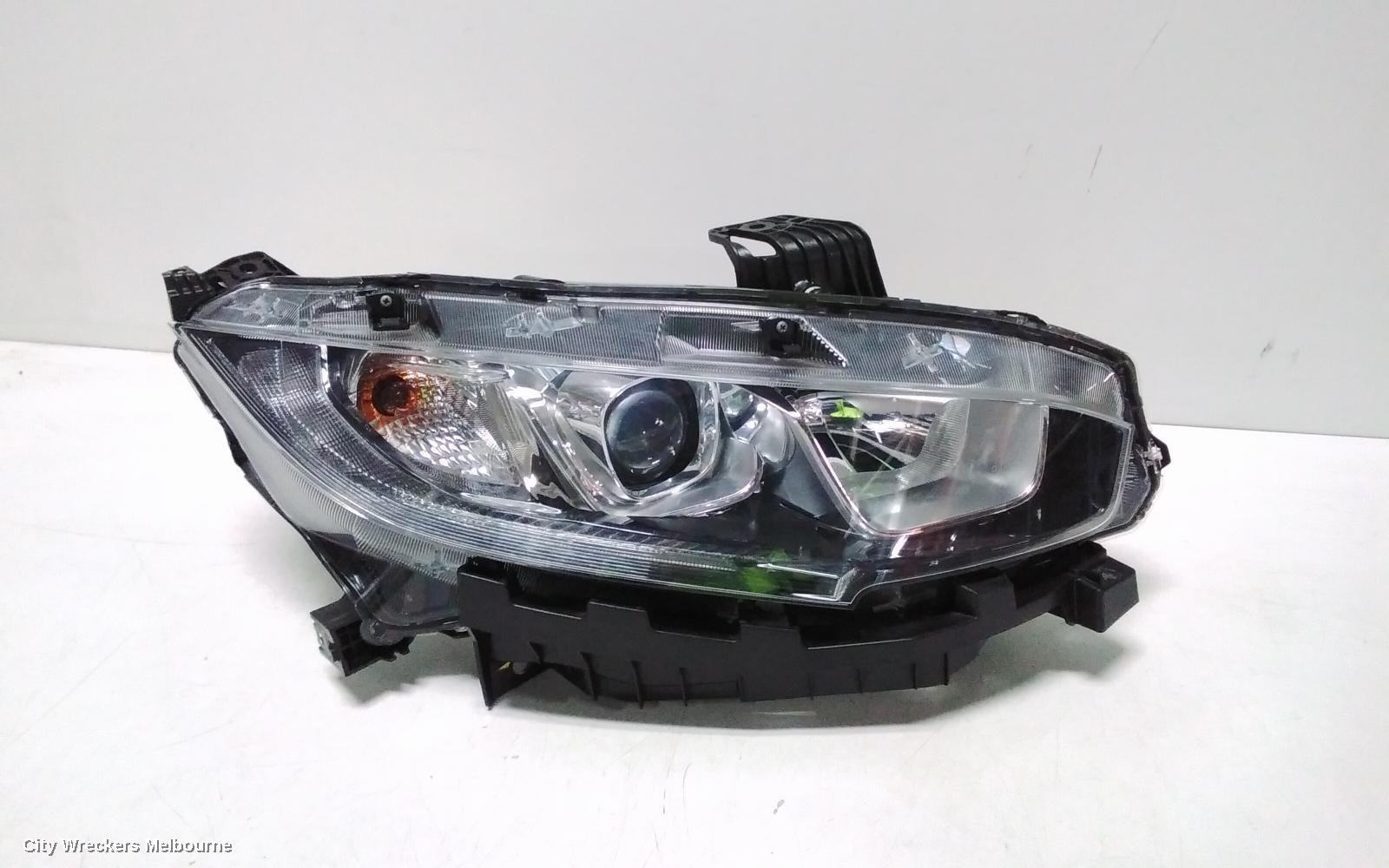 HONDA CIVIC RIGHT HEADLAMP, 10TH GEN, HATCH/SEDAN, HALOGEN TYPE, 05/2016 - 08/2021 - Image 1