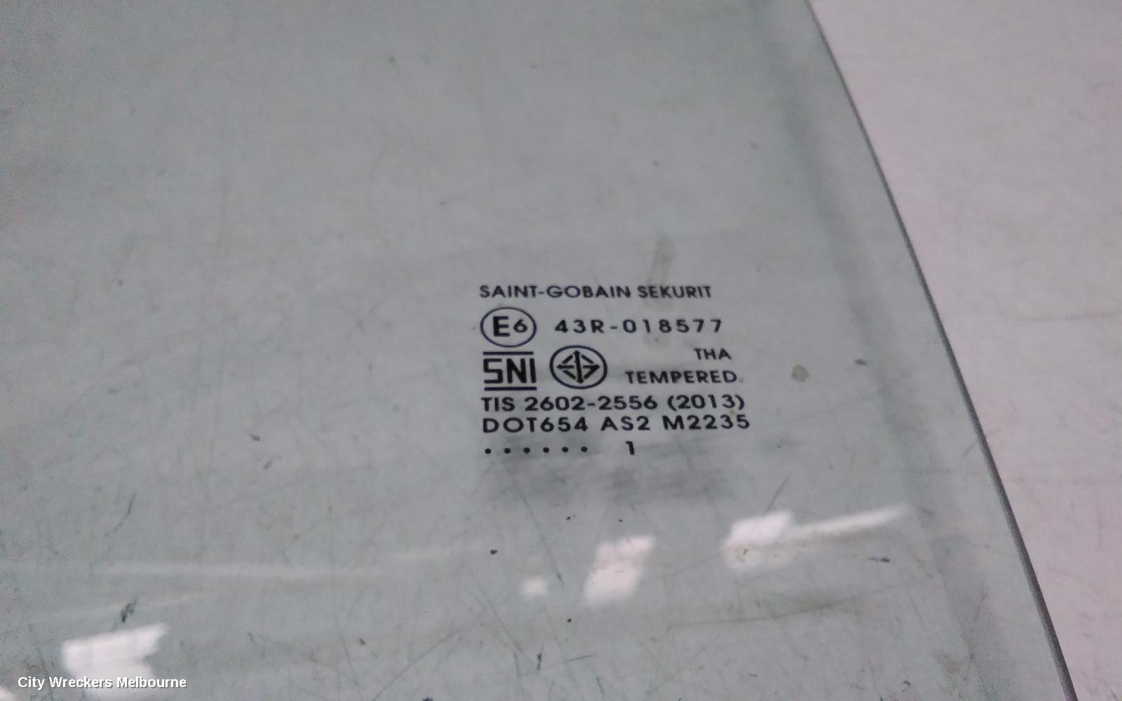ISUZU DMAX LEFT FRONT DOOR WINDOW, RG, 07/2020 ONWARDS - Image 3