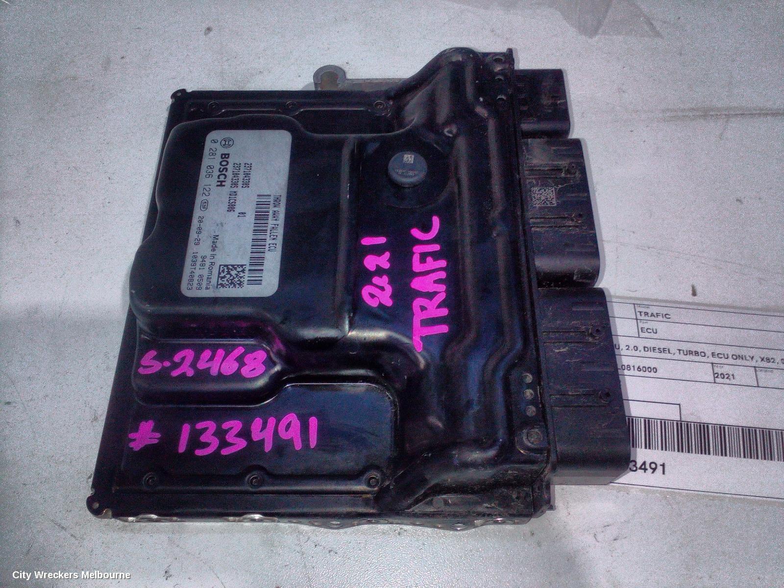 RENAULT TRAFIC ECU, ENGINE ECU, 2.0, DIESEL, TURBO, ECU ONLY, X82, 09/2019 ONWARDS - Image 1