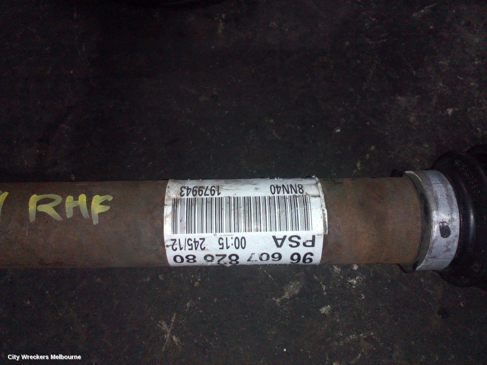 PEUGEOT PARTNER RIGHT DRIVESHAFT, 09/2008 - 01/2015 - Image 1