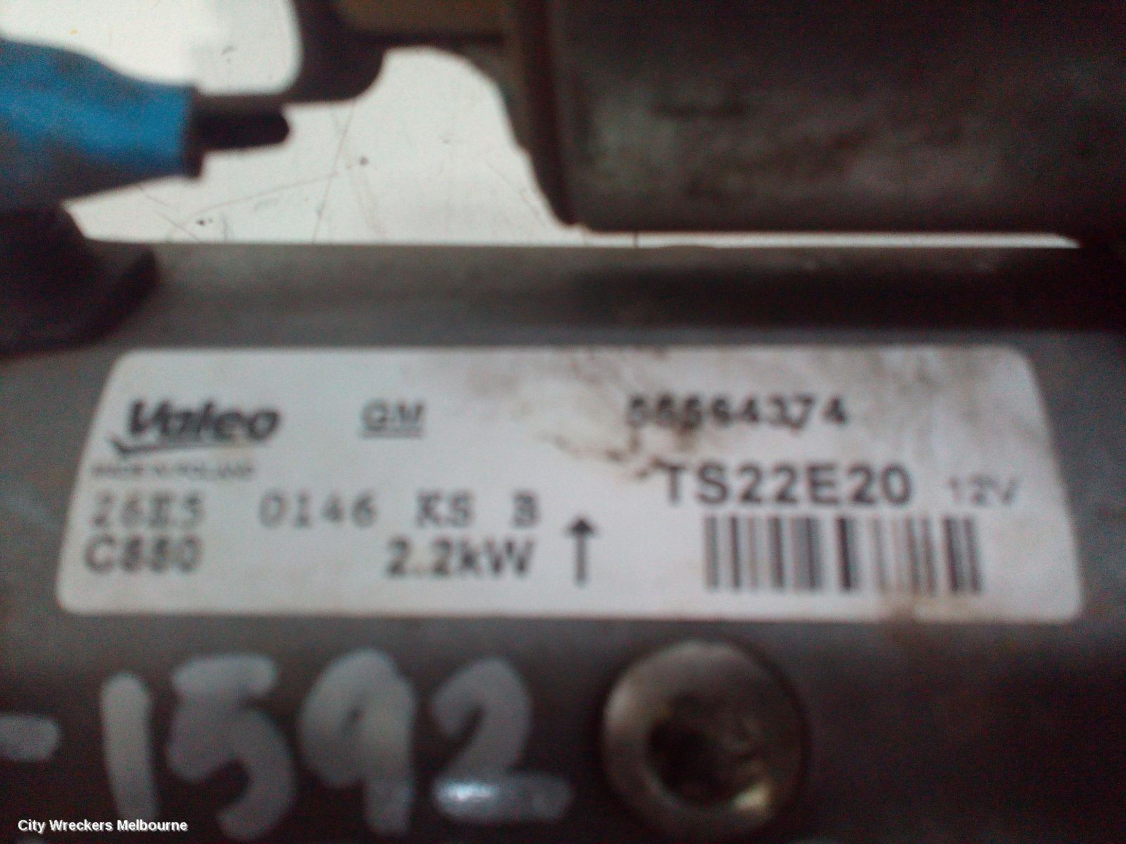 HOLDEN COLORADO STARTER, DIESEL, RG/RG7, 01/2012 - 07/2016 - Image 2