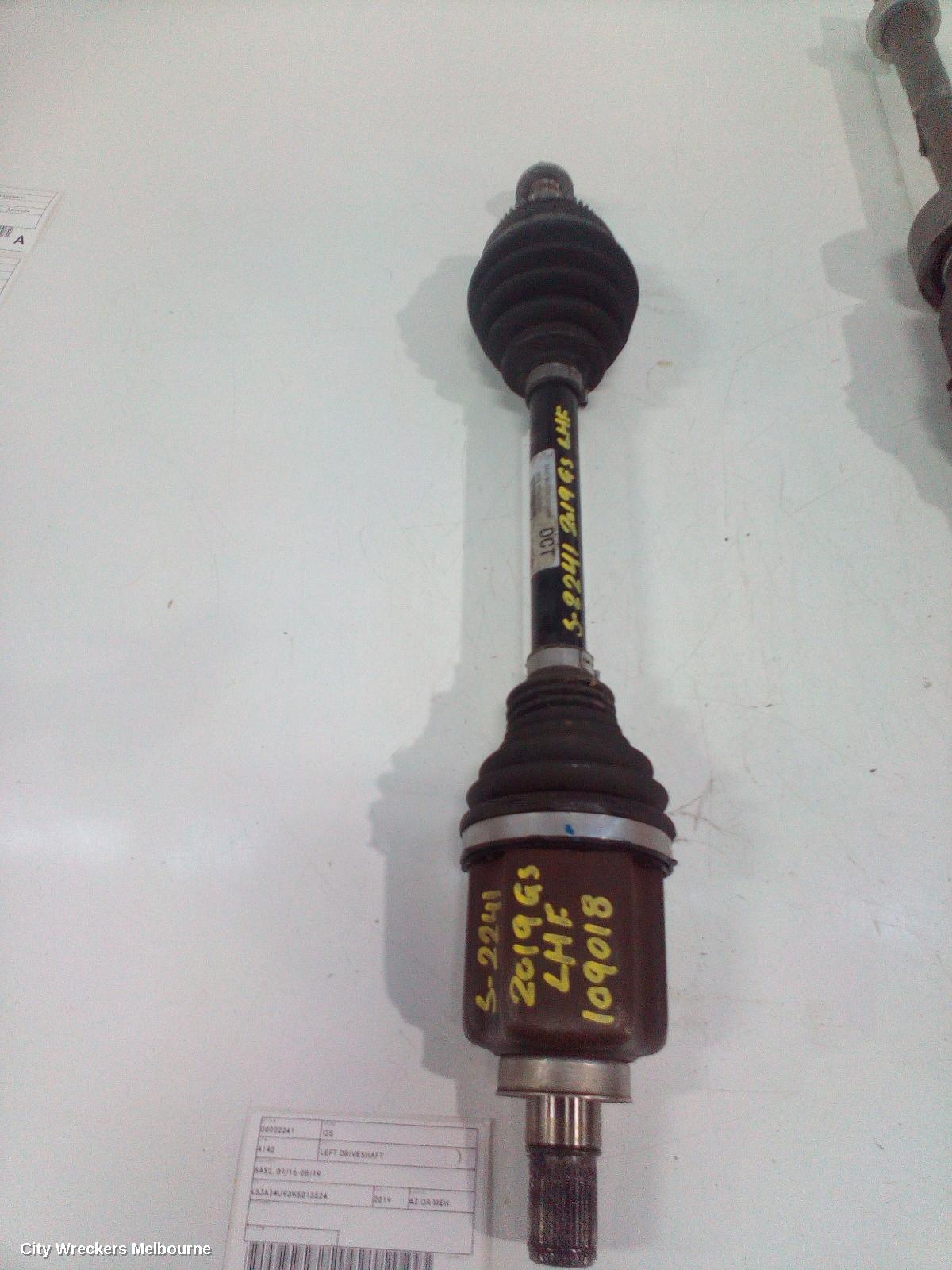 MG GS LEFT DRIVESHAFT, SAS2, 09/2016 - 08/2019 - Image 2