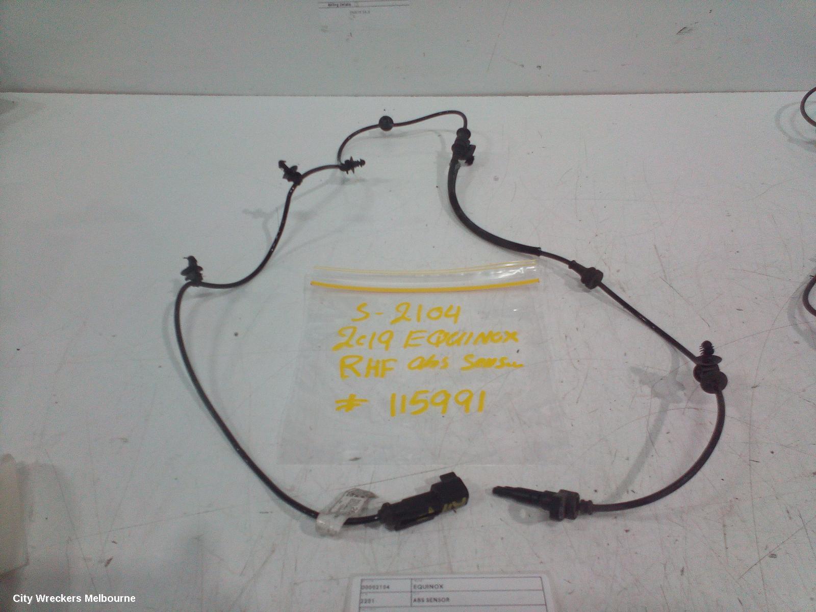HOLDEN EQUINOX ABS SENSOR, EQ, RH FRONT, 09/2017 - 12/2020 - Image 1