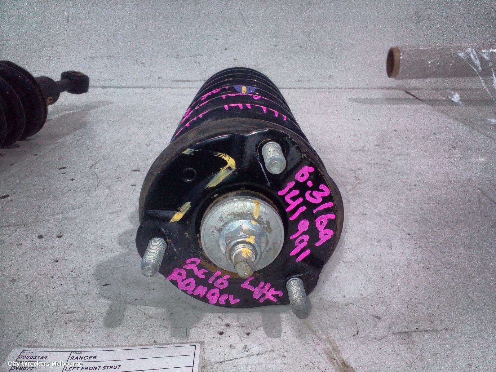 FORD RANGER LEFT FRONT STRUT, 2WD HI-RIDE/4WD, PX SERIES 1-2, 06/2011 - 06/2018 - Image 1