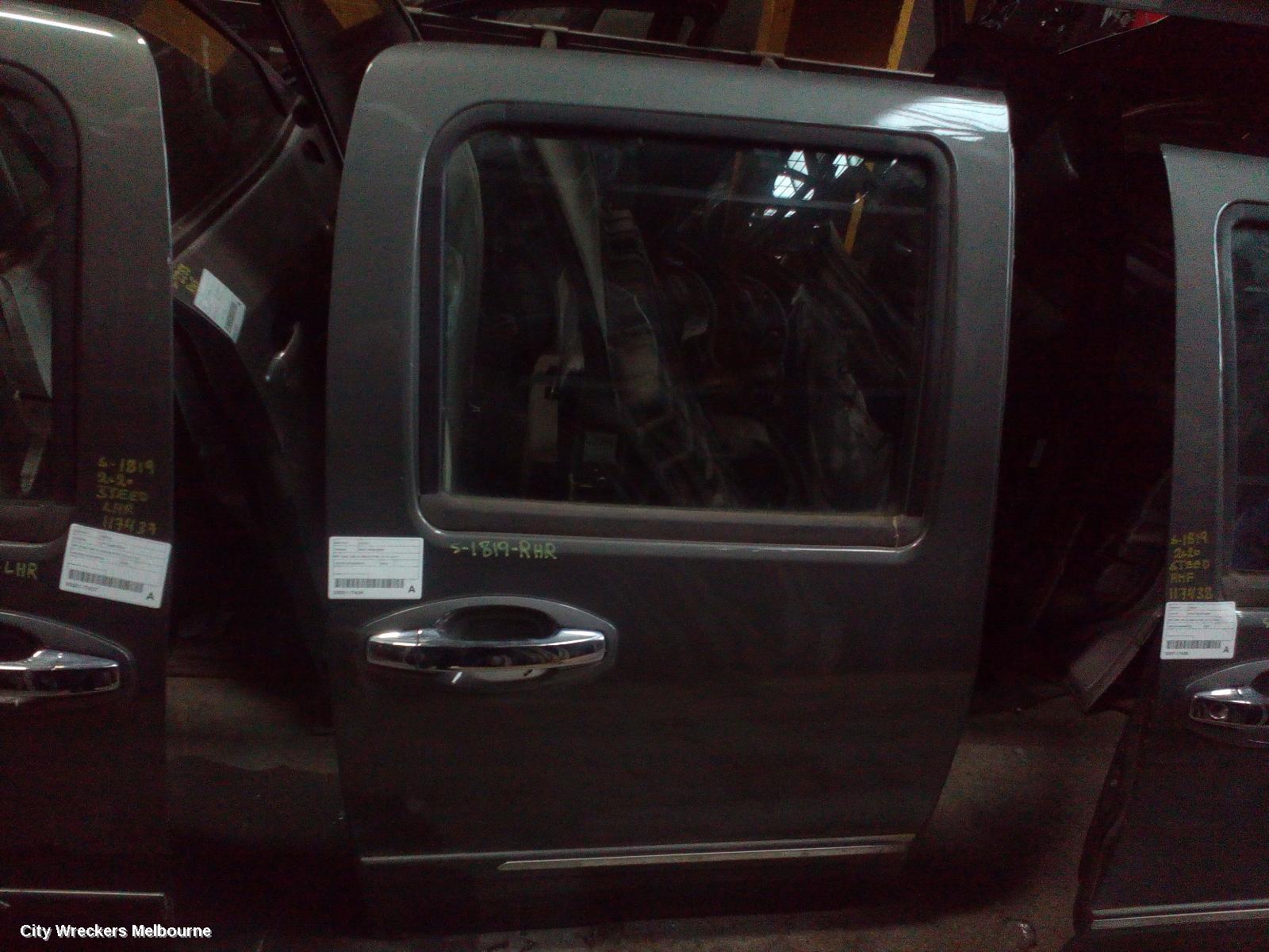 GREAT WALL STEED RIGHT REAR DOOR, NBP, DUAL CAB, W/ MOULD TYPE, 07/2016 - 12/2021 - Image 2