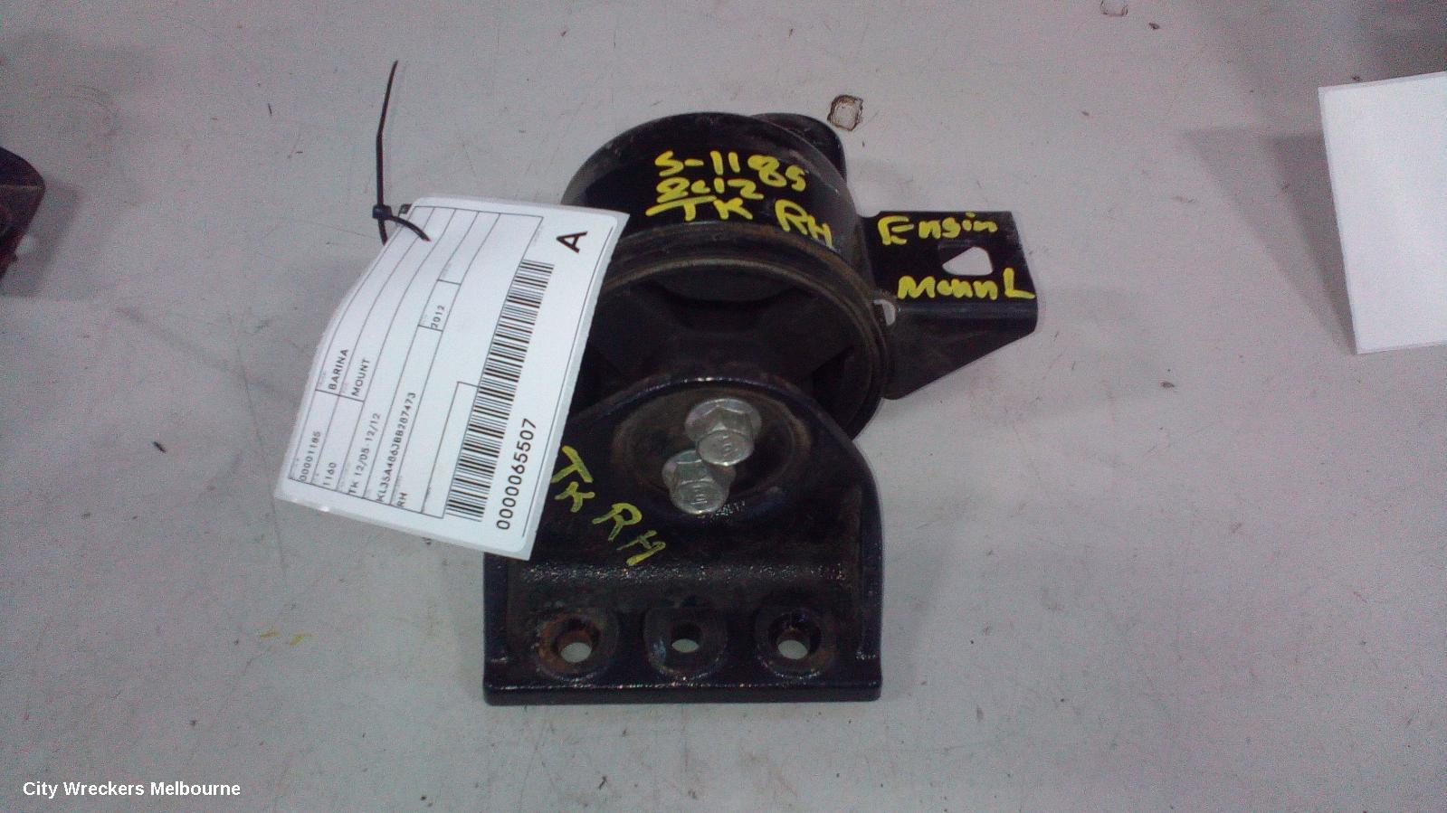 HOLDEN BARINA MOUNT, ENGINE MOUNT, RIGHT, PETROL, 1.6, F16D3, TK, 12/2005 - 12/2012 - Image 1