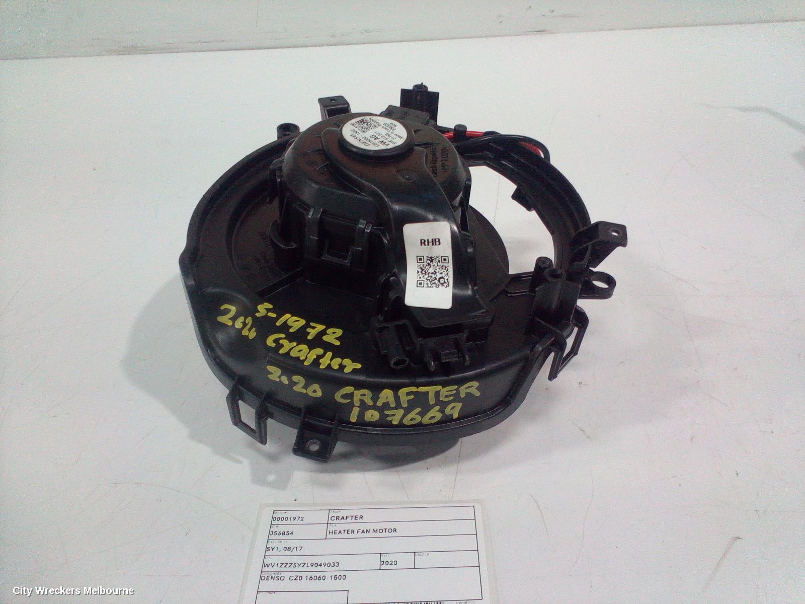 VOLKSWAGEN CRAFTER HEATER FAN MOTOR, SY1, 08/2017 ONWARDS - Image 1