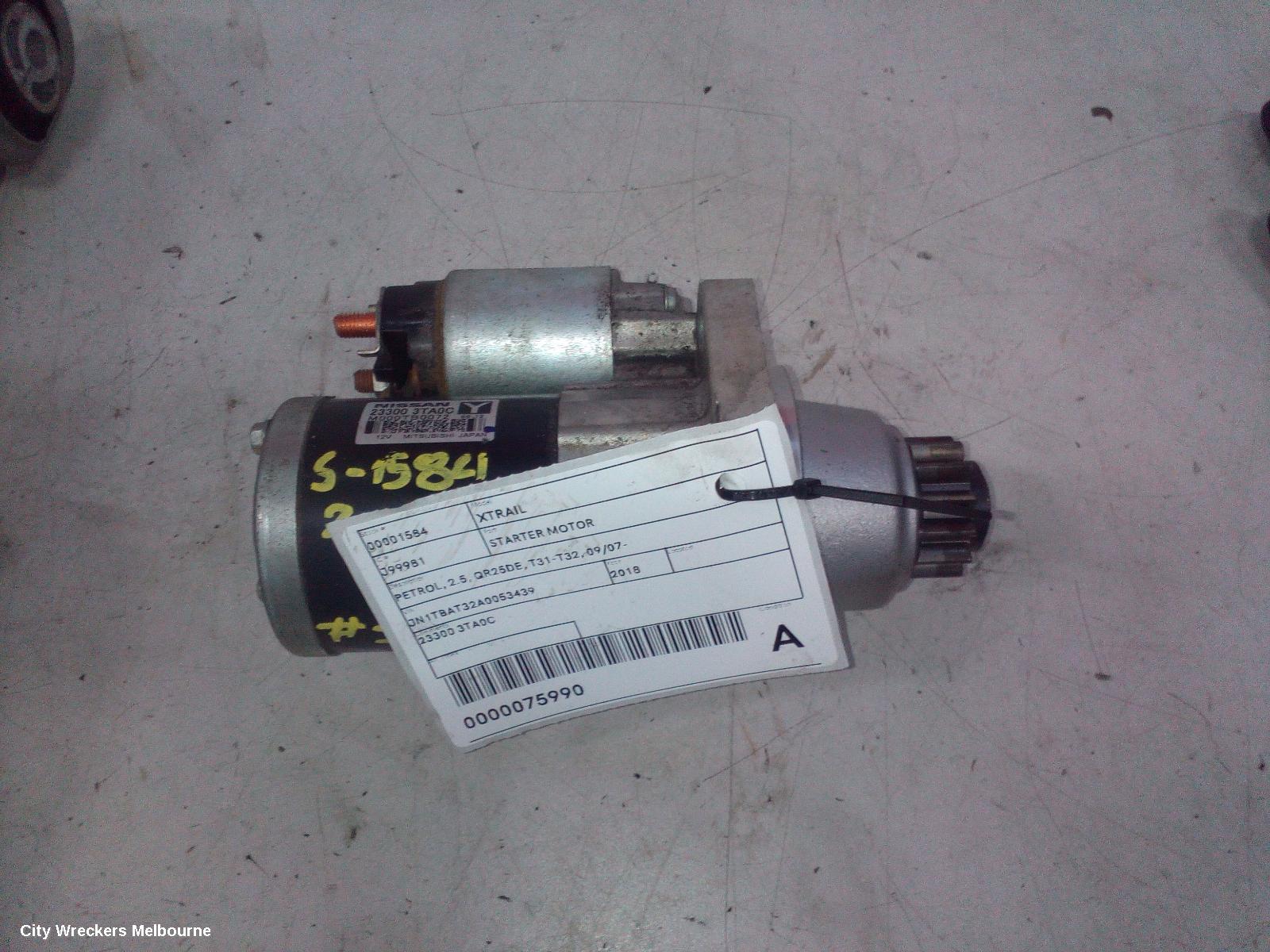 NISSAN XTRAIL STARTER, PETROL, 2.5, QR25DE, AUTO T/M, W/ LONG SNOUT TYPE, T32, 02/2014 - 07/2022 - Image 2