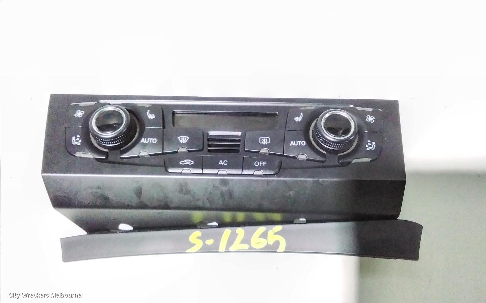 AUDI Q5 HEATER/AC CONTROLS, THREE ZONE CLIMATE CONTROL, 8R, HEATED TYPE, 03/2009 - 11/2012 - Image 2
