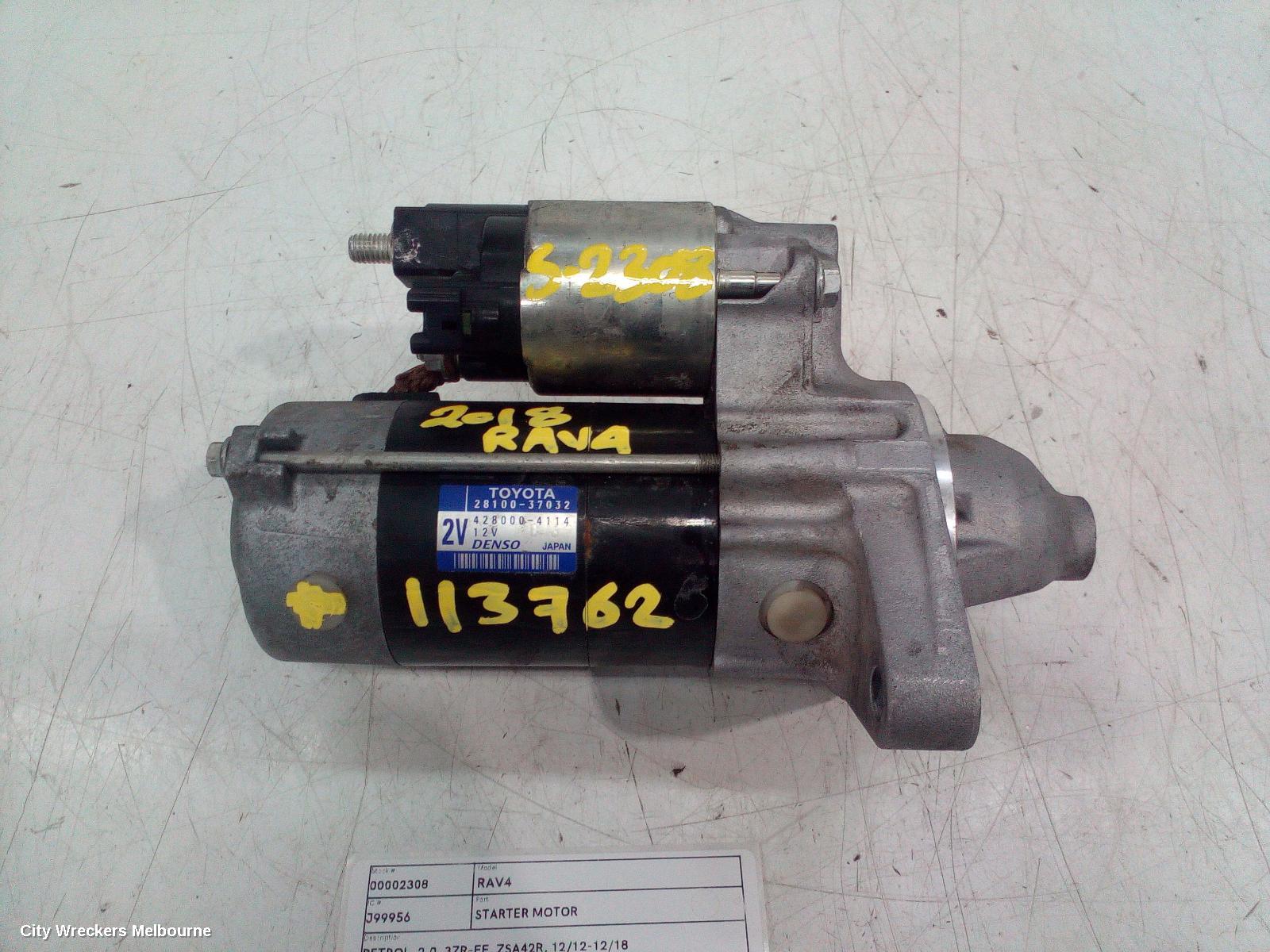 TOYOTA RAV4 STARTER, PETROL, 2.0, 3ZR-FE, ZSA42R, 12/2012 - 12/2018 - Image 2