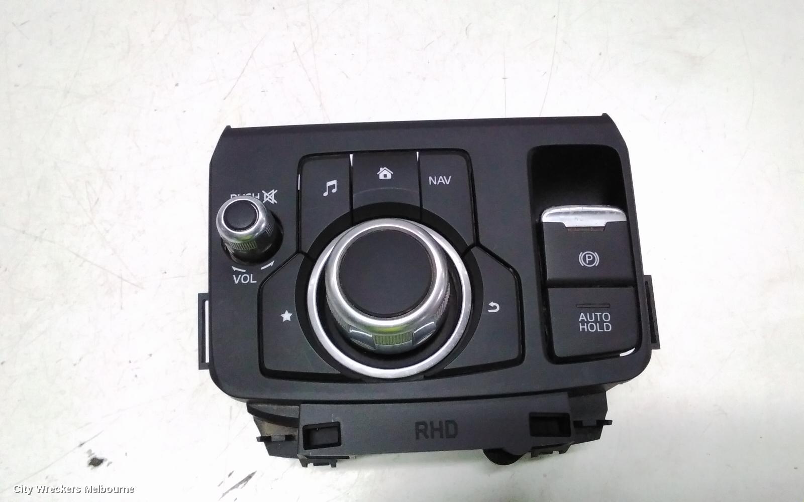 MAZDA CX3, MULTIMEDIA HUB SWITCH (CENTRE CONSOLE), W/ ELECTRIC HANDBRAKE TYPE, DK, 03/2015 ONWARDS - Image 2