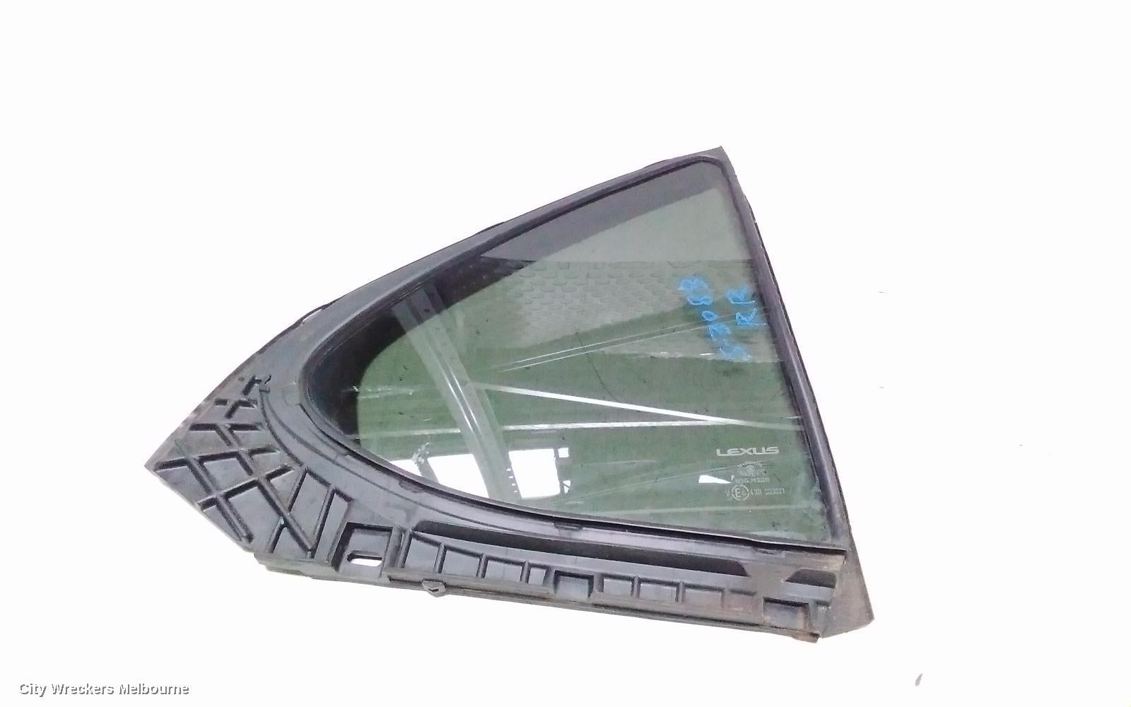 LEXUS UX RIGHT REAR 1/4 DOOR GLASS, X10, 10/2018 ONWARDS - Image 1