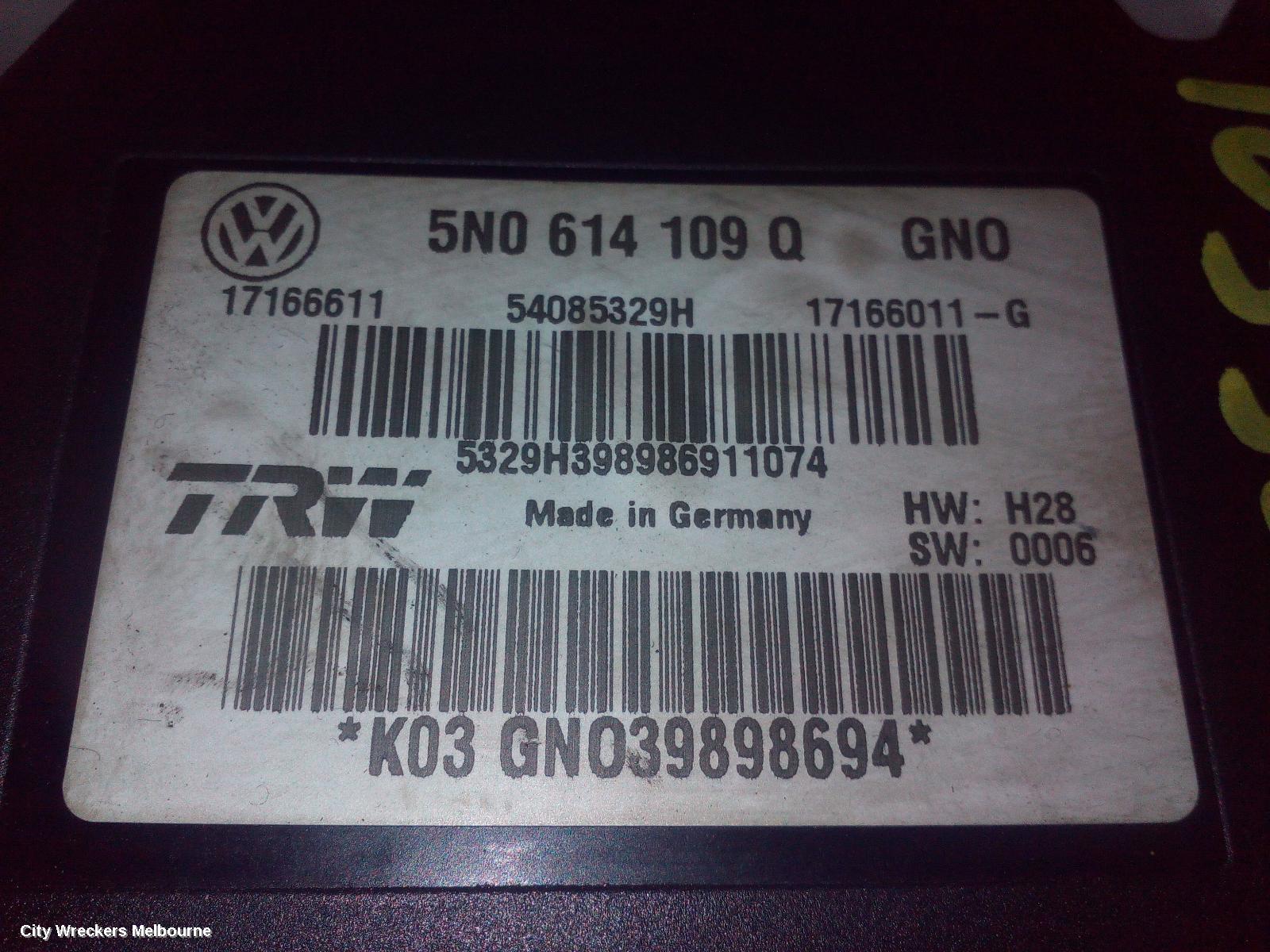 VOLKSWAGEN TIGUAN ABS PUMP/MODULATOR, 5N, 12/2009 - 06/2011 - Image 2