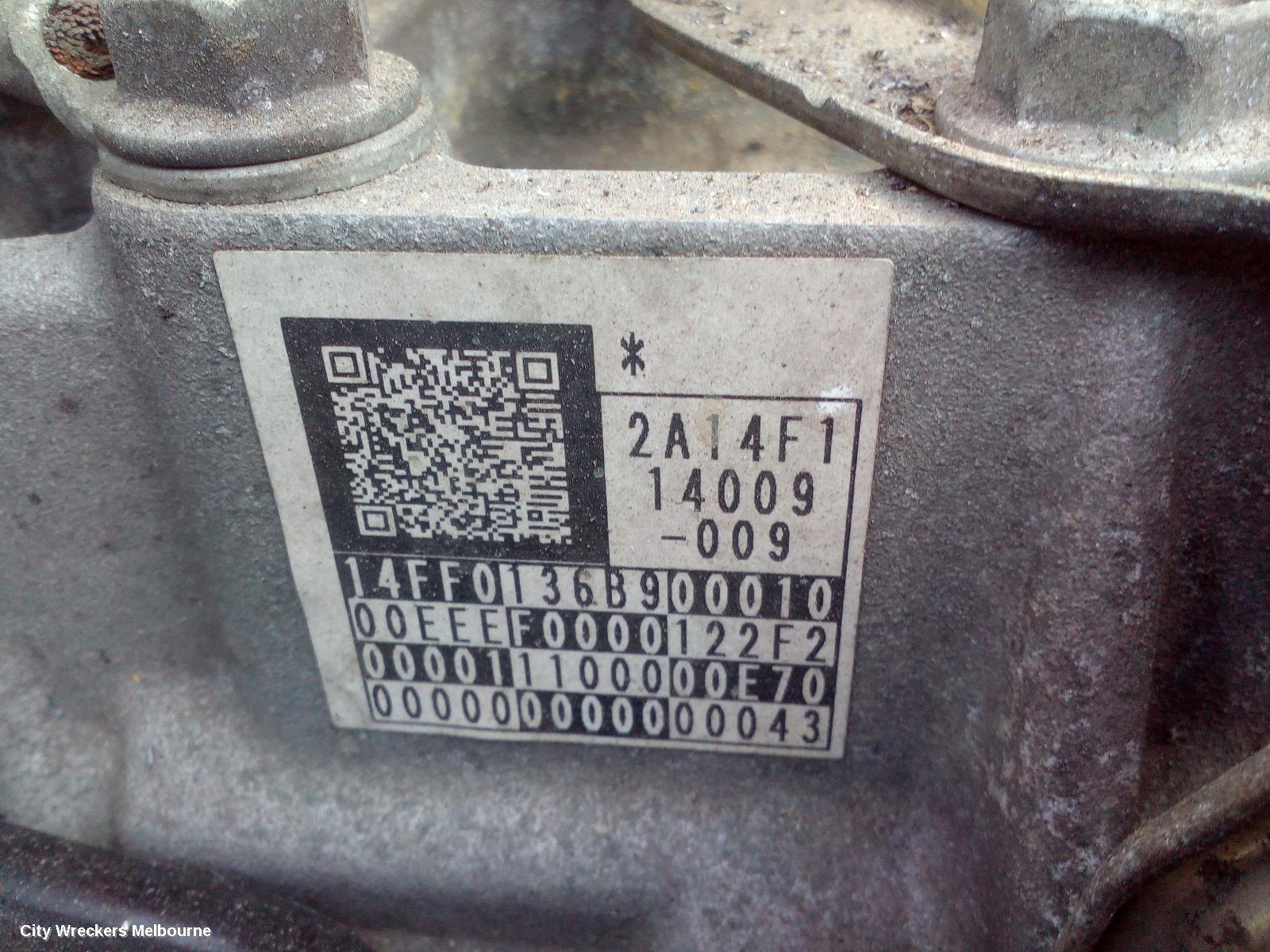 TOYOTA KLUGER TRANS/GEARBOX, AUTO, FWD, PETROL, 3.5, 2GR-FE, U660E, GSU50/GSU55, 03/2014 - 10/2016 - Image 2
