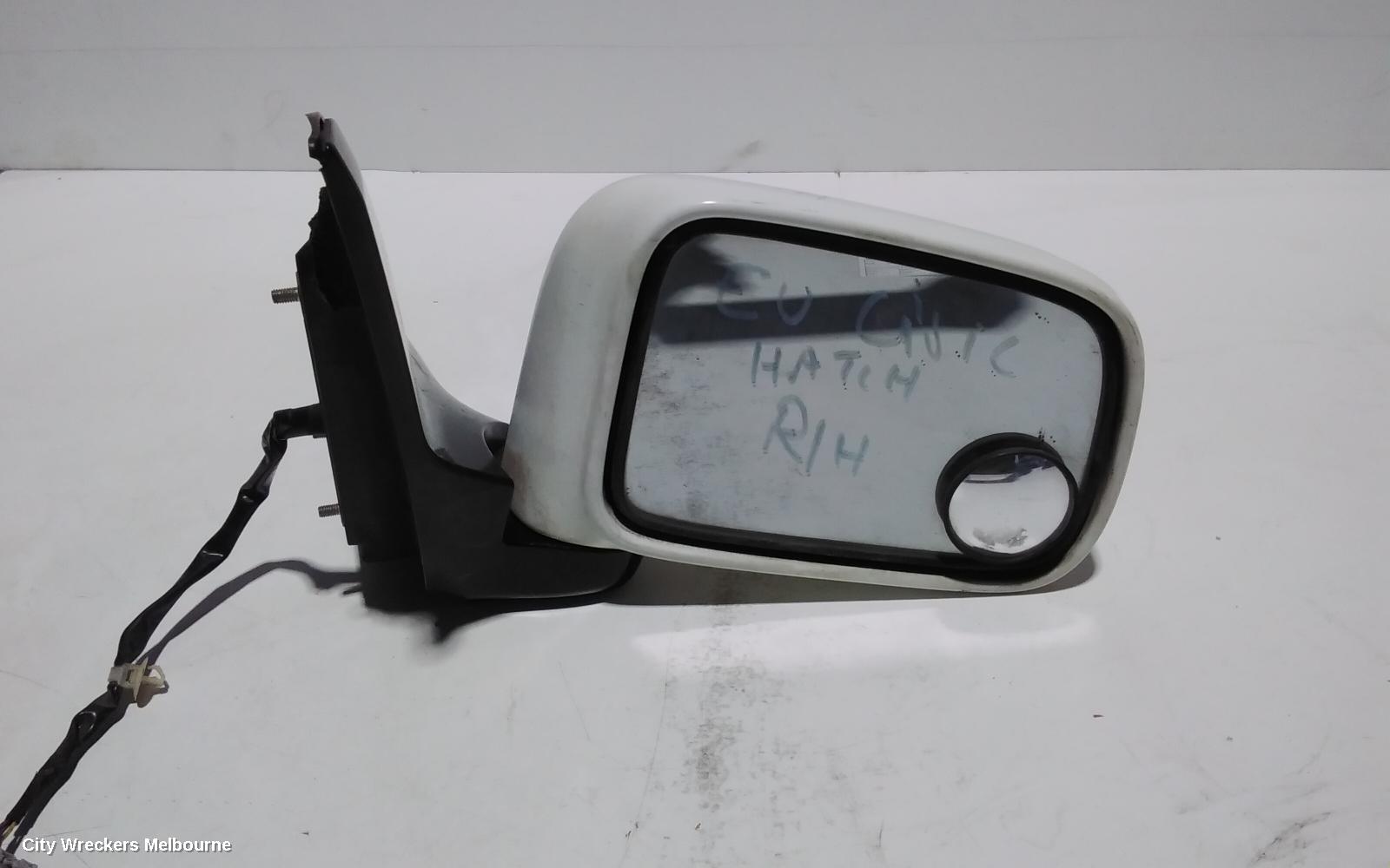 HONDA CIVIC RIGHT DOOR MIRROR, 7TH GEN, HATCH, 3 WIRE TYPE, 11/2000 - 12/2005 - Image 1