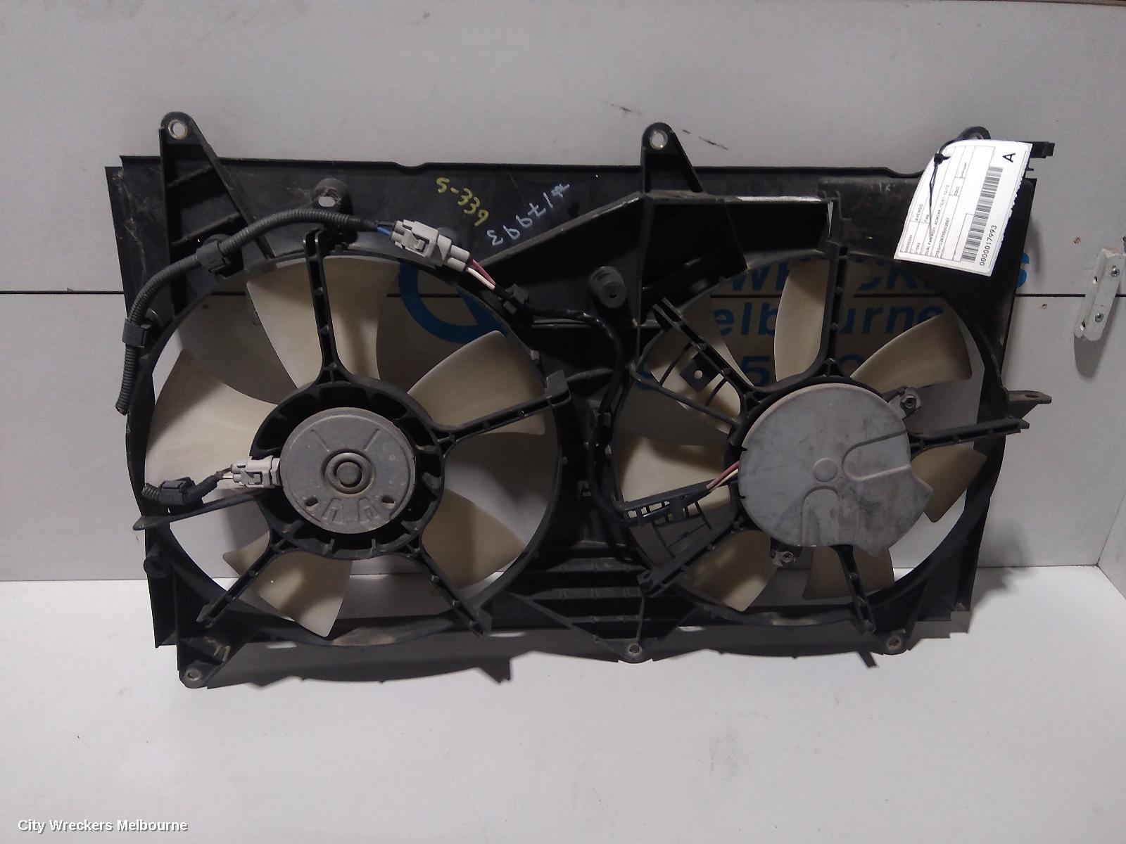 TOYOTA AVENSIS FAN, DUAL FAN ASSY, ACM2#R, 12/2001 - 12/2010 - Image 1