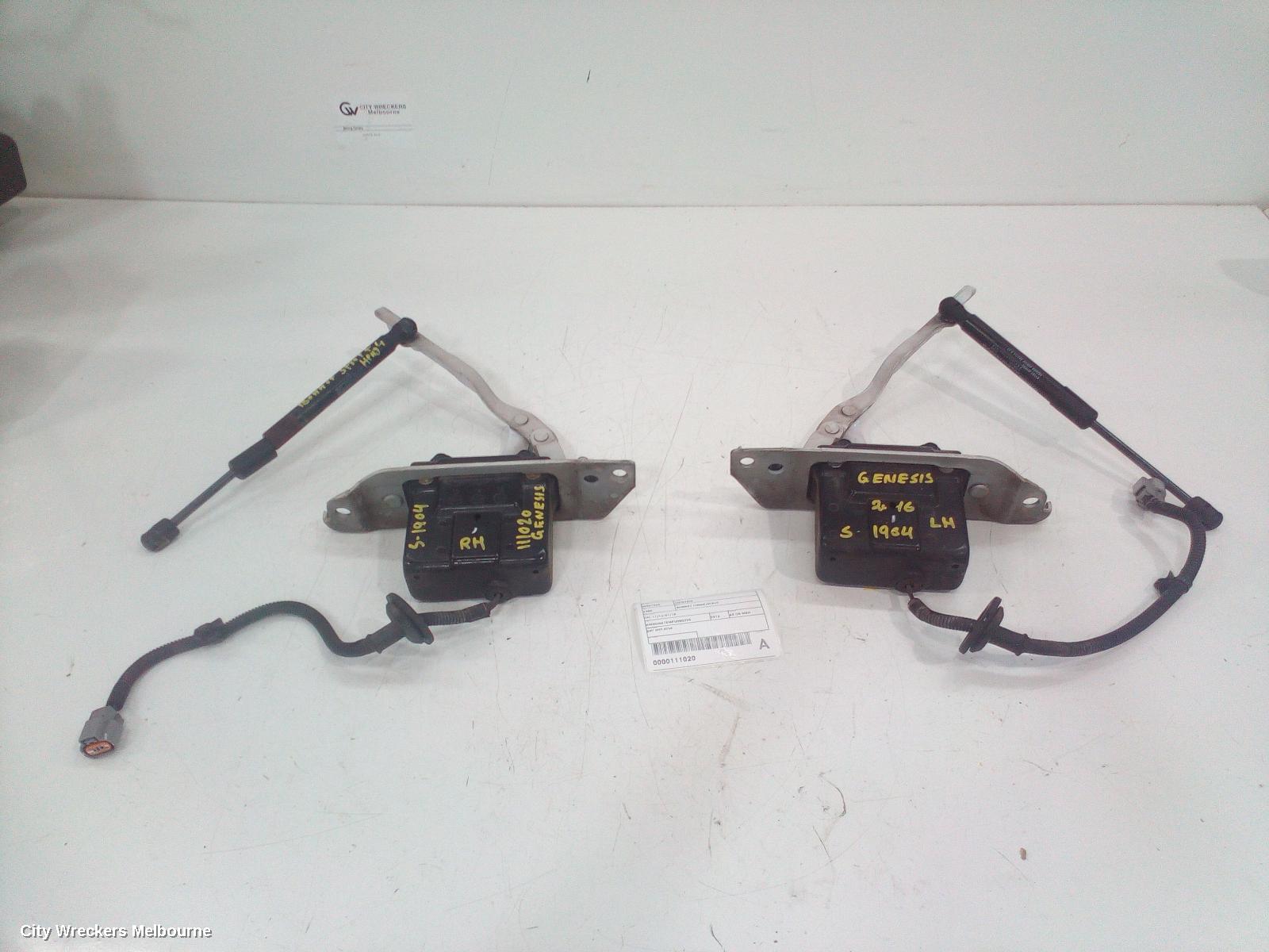 HYUNDAI GENESIS BONNET HINGE/STRUT, DH, HINGES (PAIR), 11/2014 - 01/2018 - Image 1