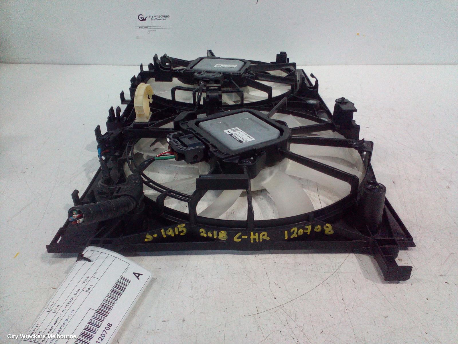 TOYOTA C-HR FAN, DUAL FAN ASSY, 1.2, PETROL, GEN 1, 12/2016 ONWARDS - Image 2