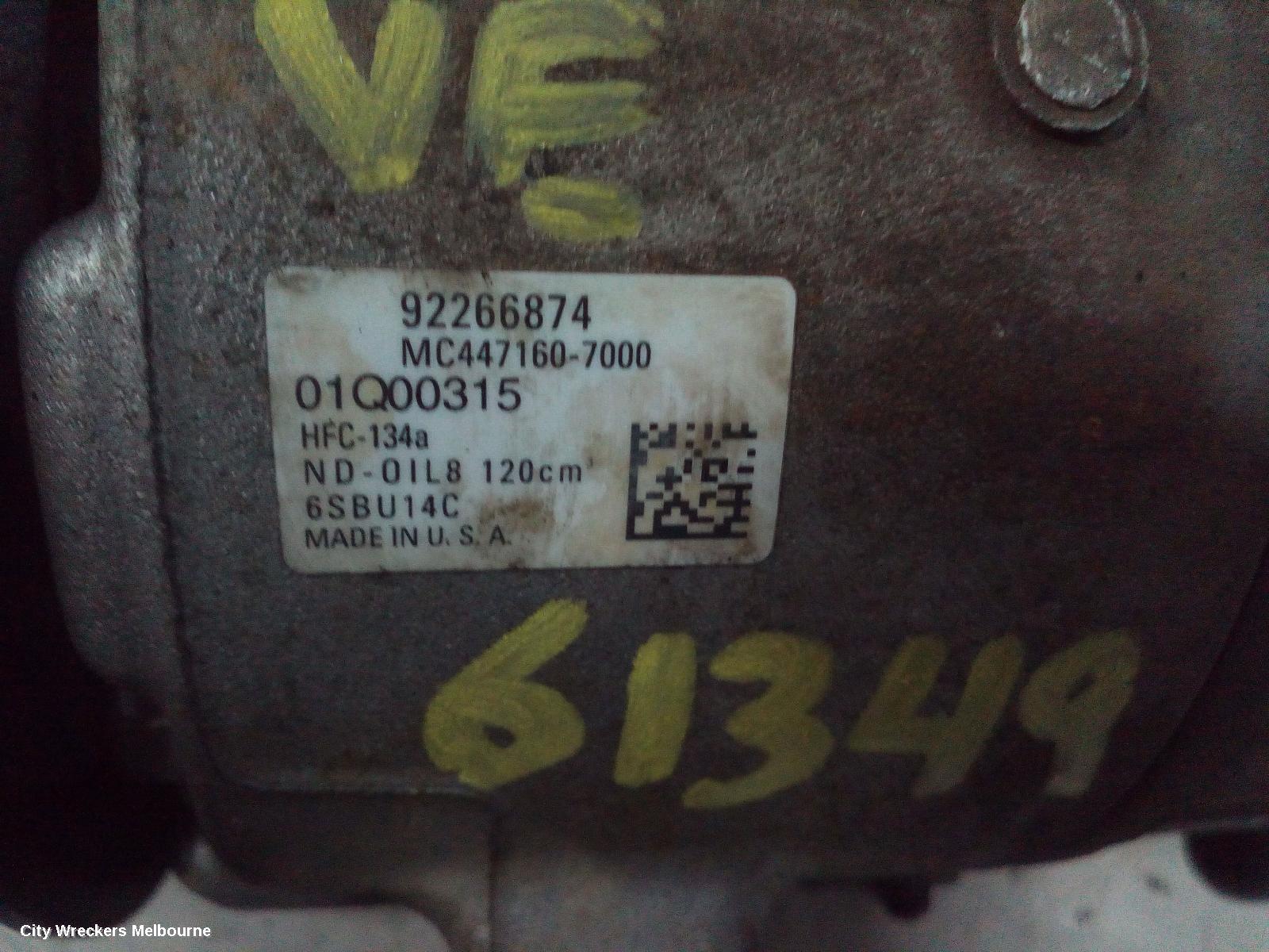 HOLDEN COMMODORE A/C COMPRESSOR, VF, 3.0, 05/2013 - 12/2017 - Image 2