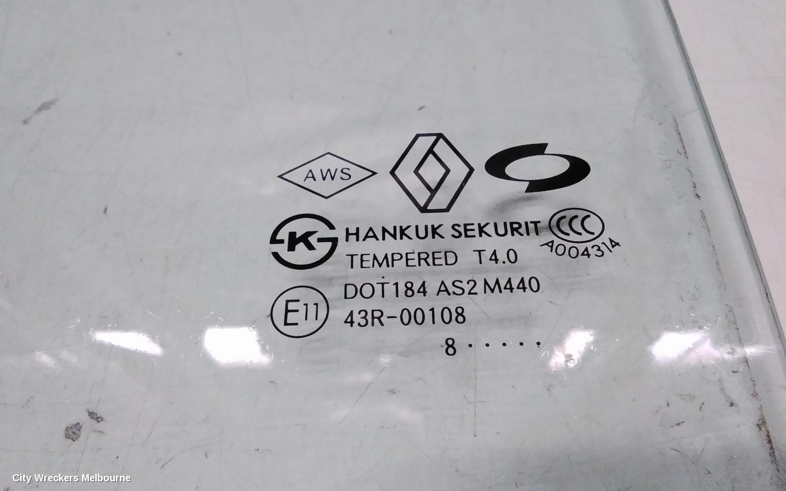 RENAULT KALEOS LEFT REAR DOOR WINDOW, H45, WAGON, 09/2008 - 04/2016 - Image 3