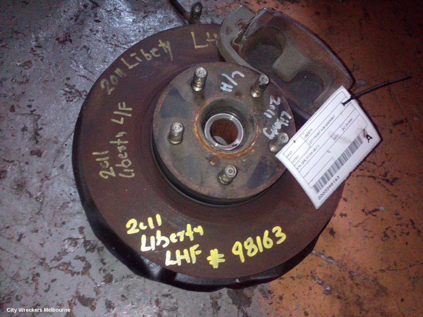 SUBARU LIBERTY LEFT FRONT HUB ASSEMBLY, 5TH GEN, 07/2009 - 08/2013 - Image 1