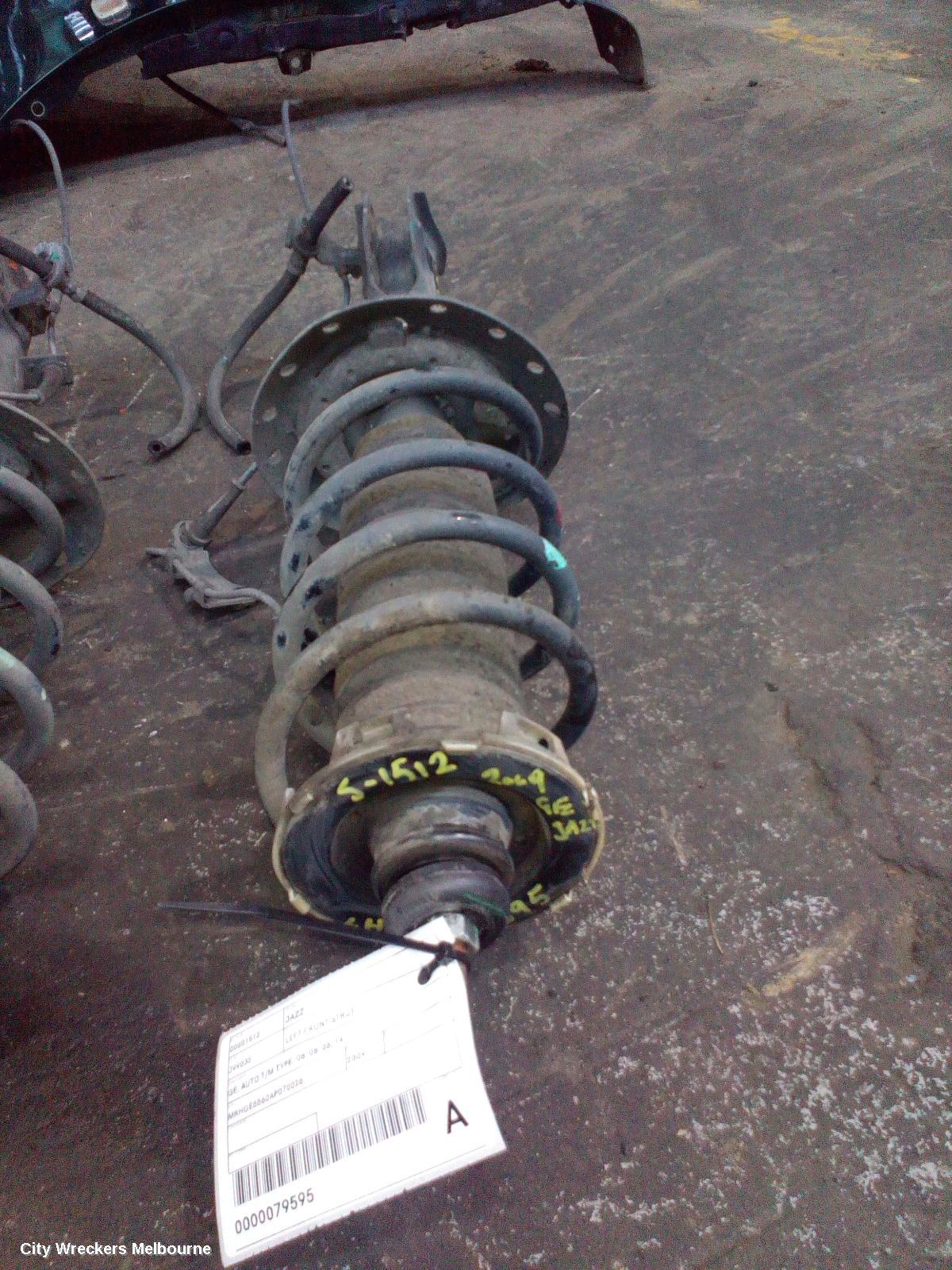 HONDA JAZZ LEFT FRONT STRUT, GE, AUTO T/M TYPE, 08/2008 - 06/2014 - Image 1