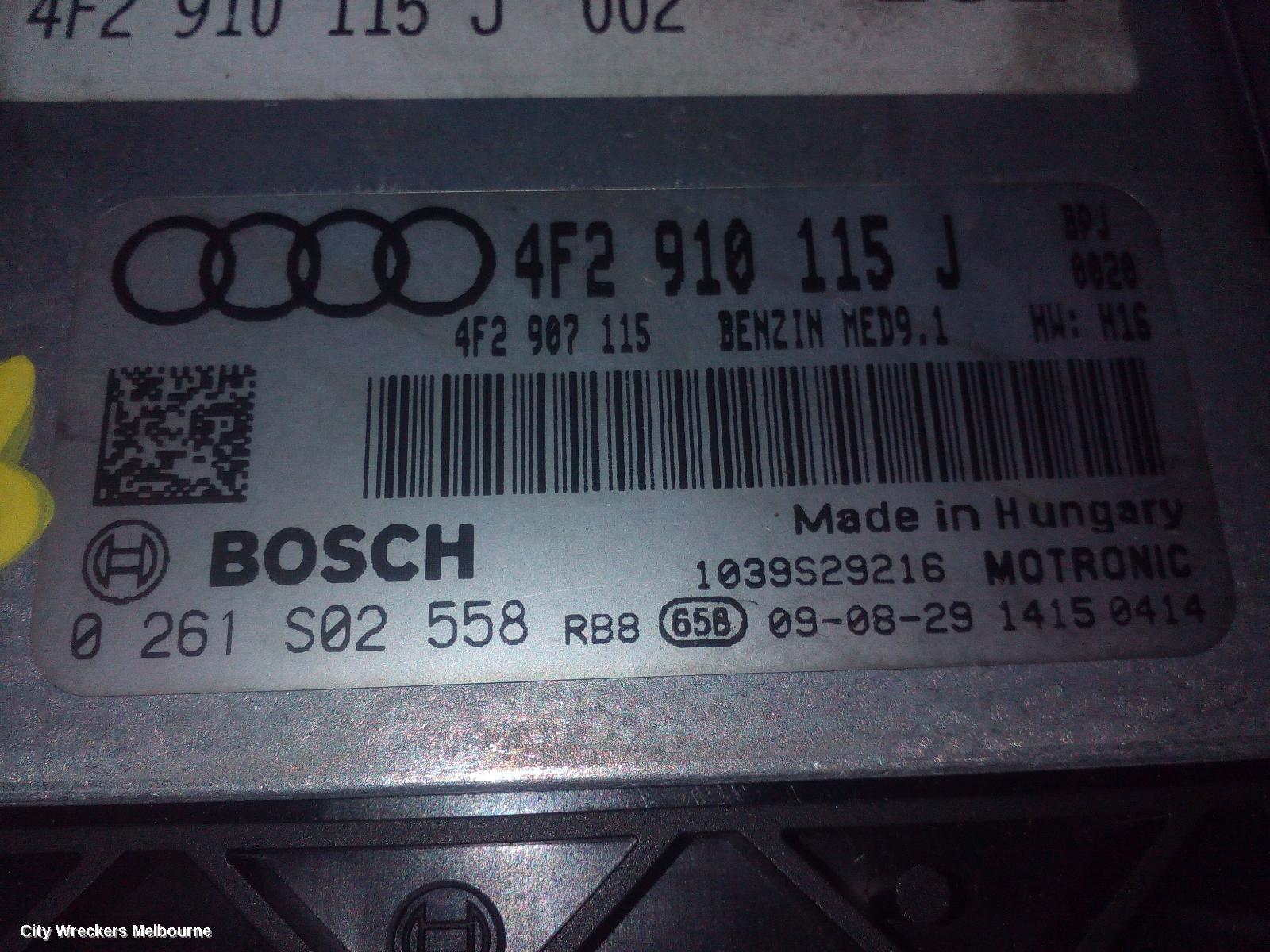 AUDI A6 ECU, ENGINE ECU, 2.0, PETROL, ECU ONLY, 4F, 09/2006 - 06/2011 - Image 1