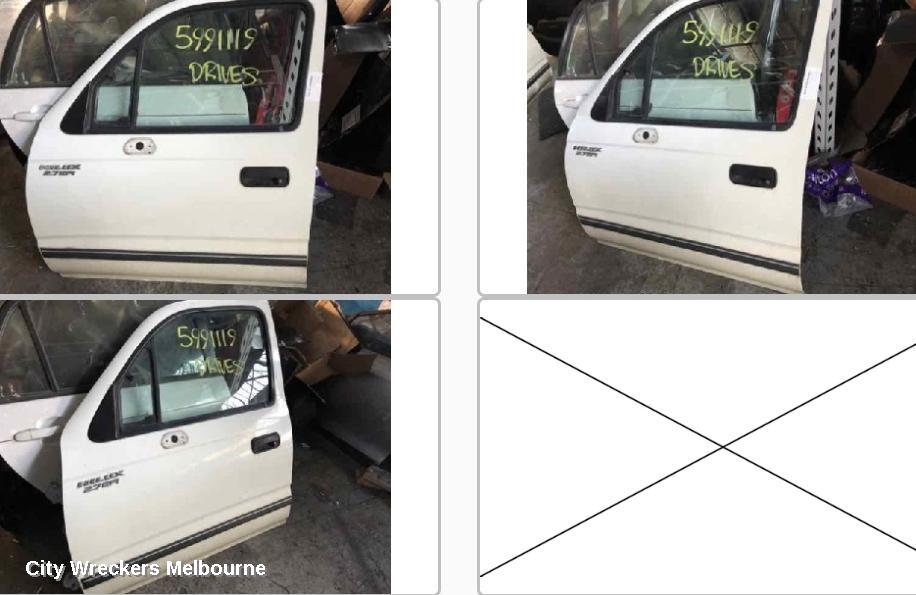 TOYOTA HILUX LEFT FRONT DOOR, SINGLE/EXTRA CAB, 1/4 GLASS TYPE (SMALL MIRROR), 09/1997 - 03/2005 - Image 1
