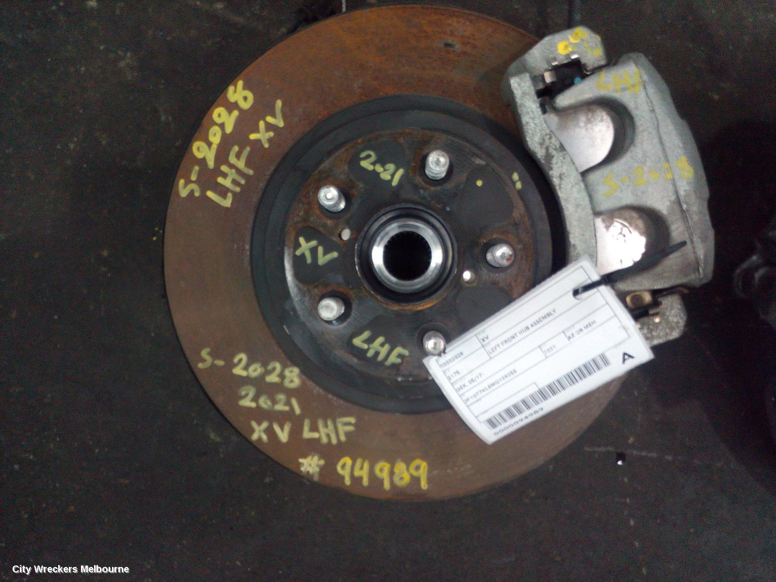 SUBARU XV LEFT FRONT HUB ASSEMBLY, G5X, 03/2017 - 06/2023 - Image 1