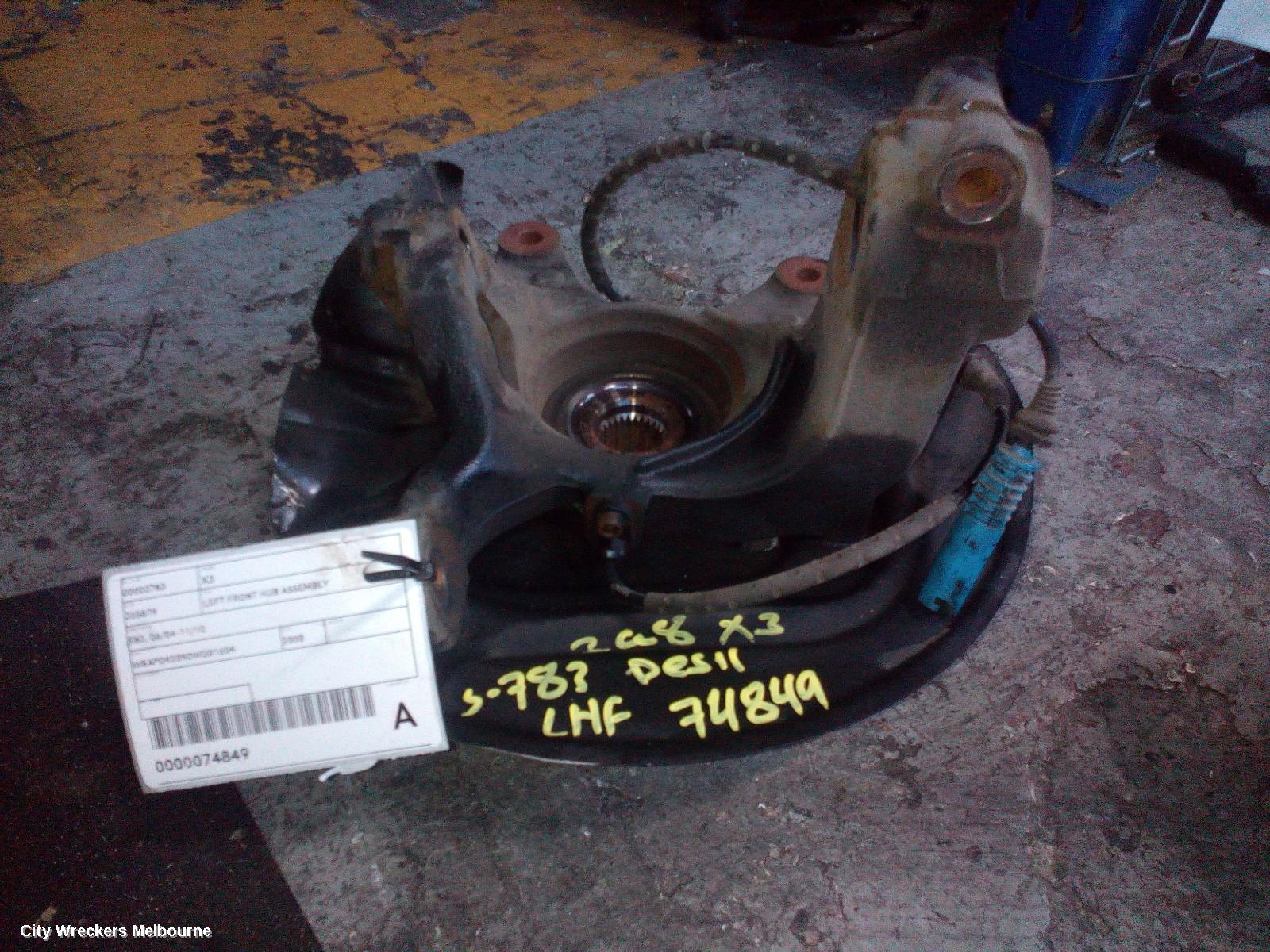 BMW X3 LEFT FRONT HUB ASSEMBLY, E83, 06/2004 - 11/2010 - Image 3