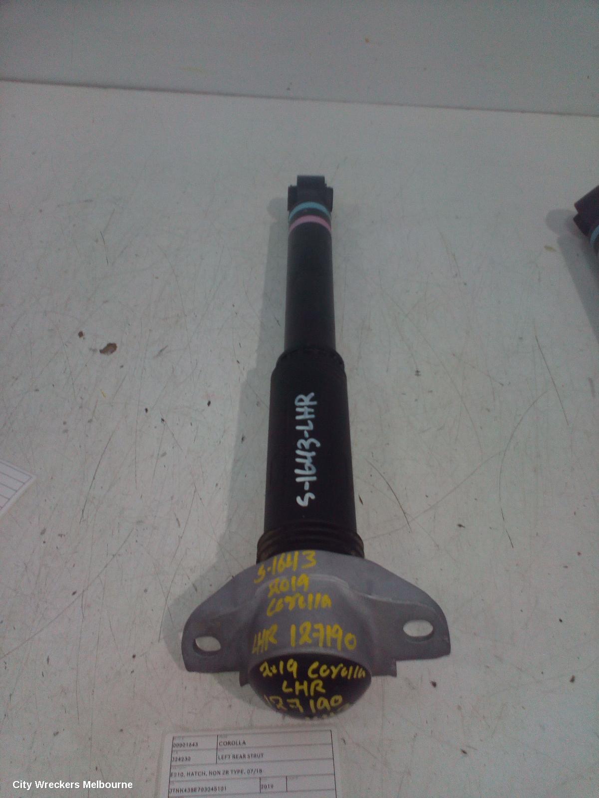 TOYOTA COROLLA LEFT REAR STRUT, E210, HATCH, NON ZR TYPE, 07/2018 ONWARDS - Image 1