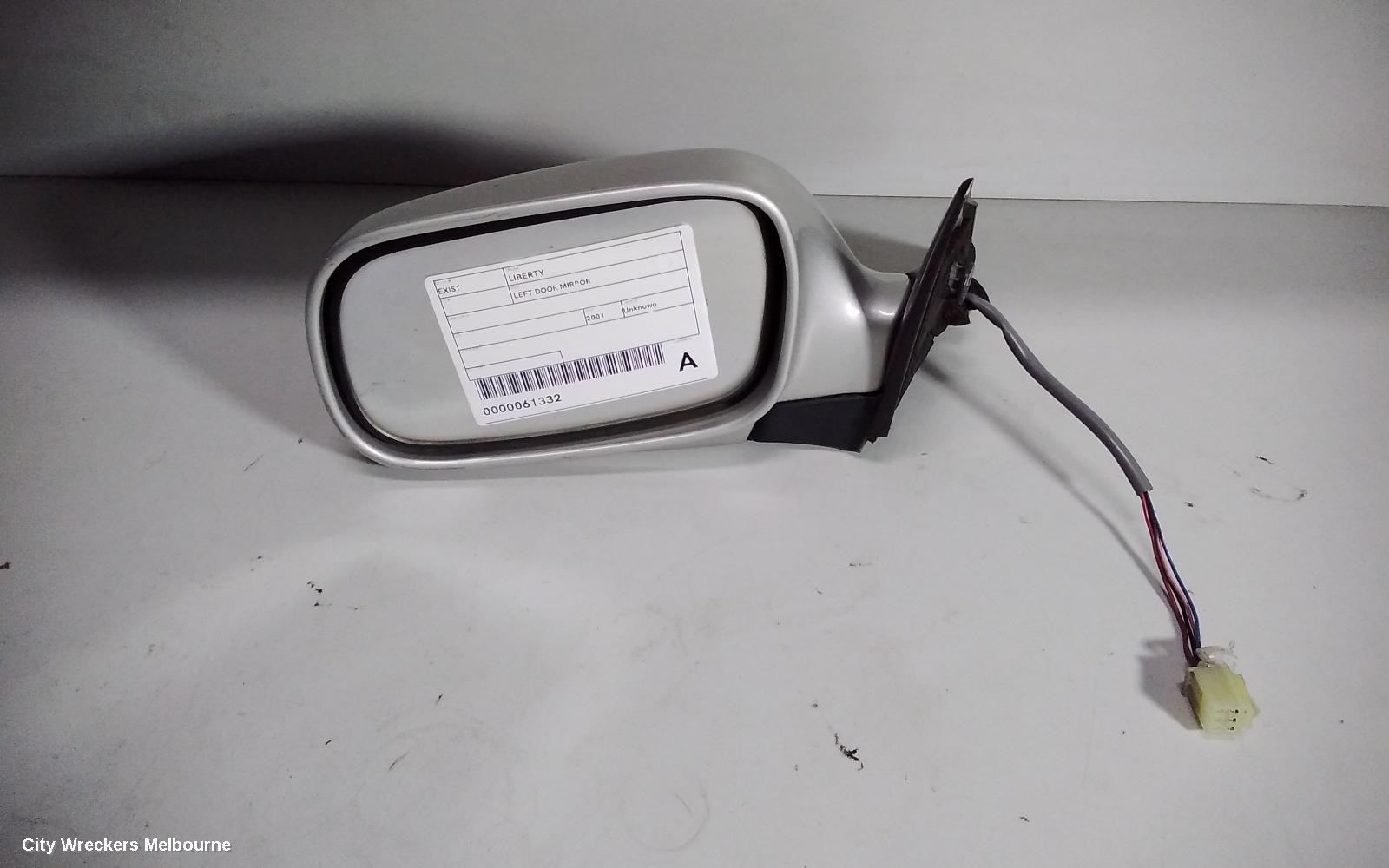 SUBARU LIBERTY LEFT DOOR MIRROR, 3RD GEN, COLOUR CODED, OEW 5092, 10/1998 - 06/2002 - Image 1