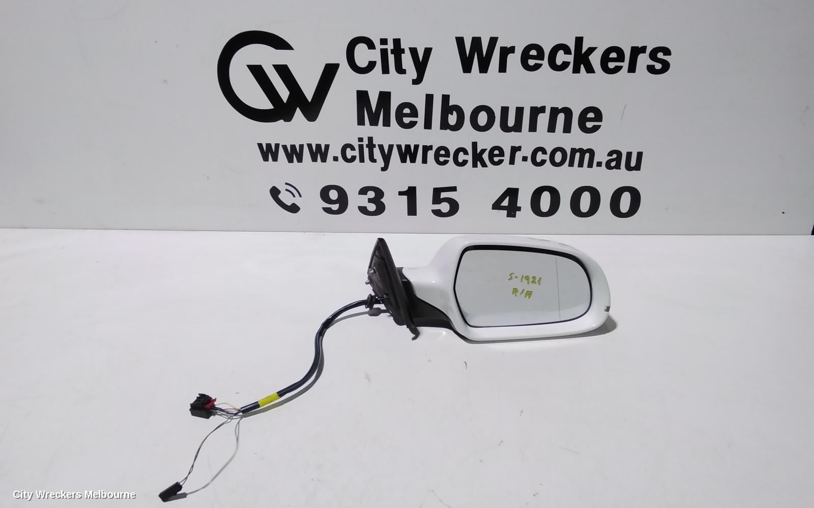 AUDI A5 RIGHT DOOR MIRROR, 8F, A5/RS5/S5, CABRIO, MANUAL FOLD, NON MEMORY, NON LANE CHANGE ASSIST TYPE (6XD/7Y0), 08/2009 - 11/2016 - Image 1