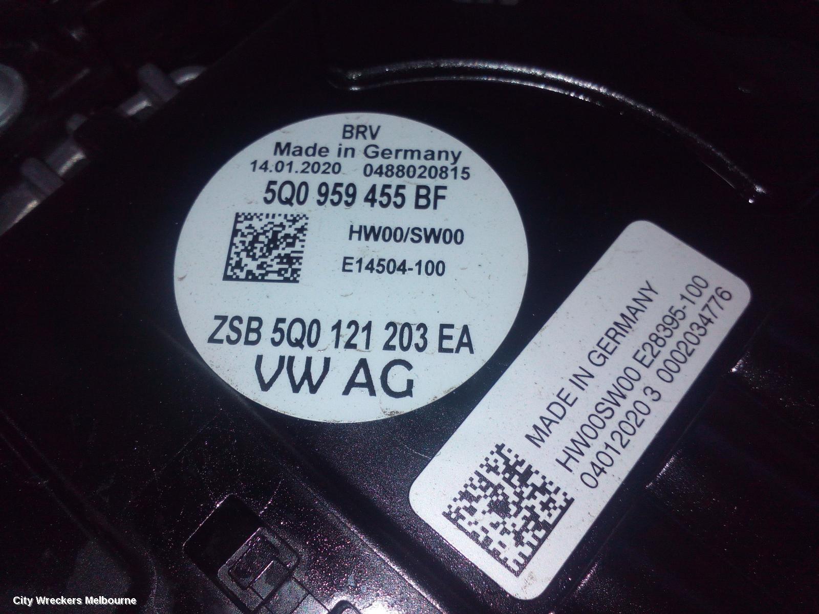 VOLKSWAGEN GOLF FAN, SINGLE FAN ASSY, 1.4, PETROL, CXSA/CHPA/CMBA/CZCA/CZDA/CPTA CODE, 400W (MAGNA), GEN 7, 03/2013 - 08/2020 - Image 1