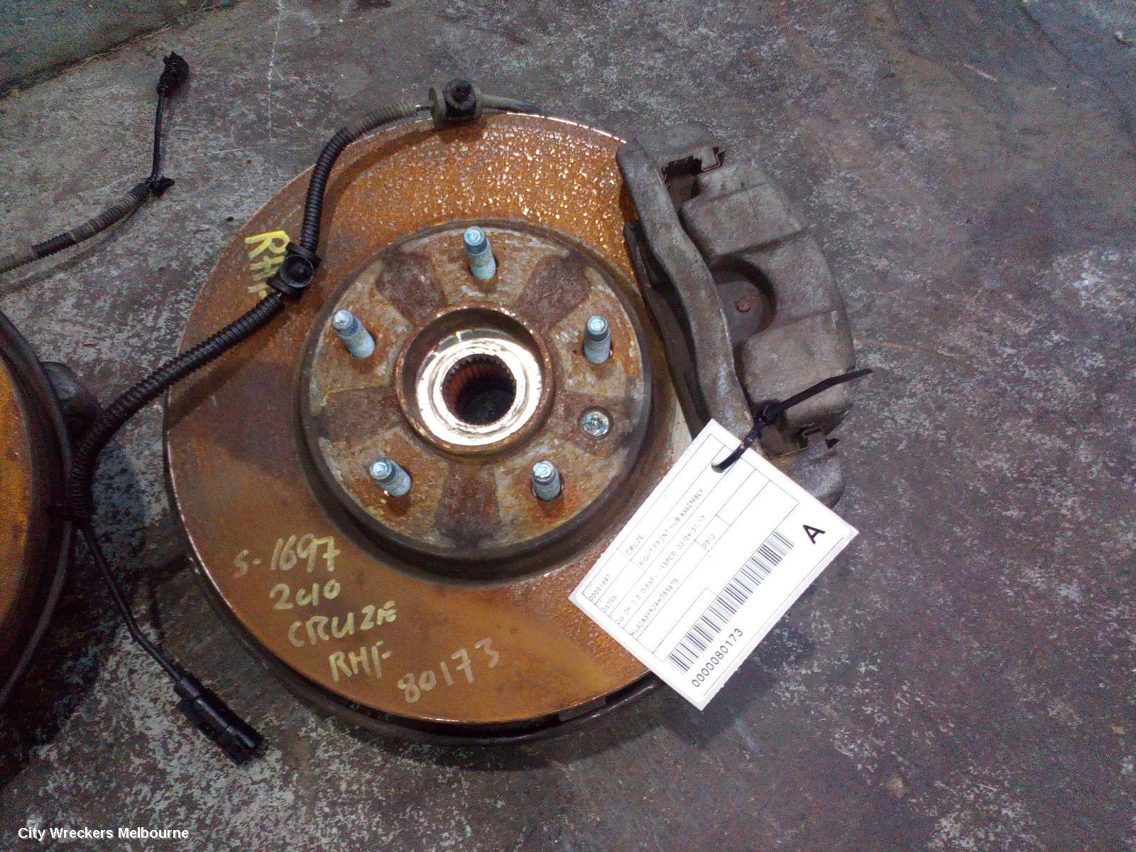 HOLDEN CRUZE RIGHT FRONT HUB ASSEMBLY, JG-JH, 2.0, DIESEL, 115PCD, 03/2009 - 01/2017 - Image 1