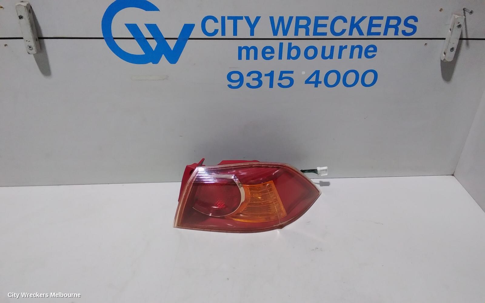 MITSUBISHI LANCER RIGHT TAILLIGHT, CJ, SEDAN, RED INSERT TYPE, 07/2007 - 07/2009 - Image 1