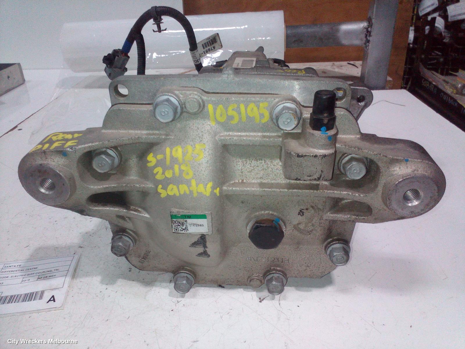HYUNDAI SANTA FE DIFFERENTIAL CENTRE, 2.2, DIESEL, D4HB CODE, ELECTRIC DIFF COUPLING, TM, 03/2018 - 12/2020 - Image 2