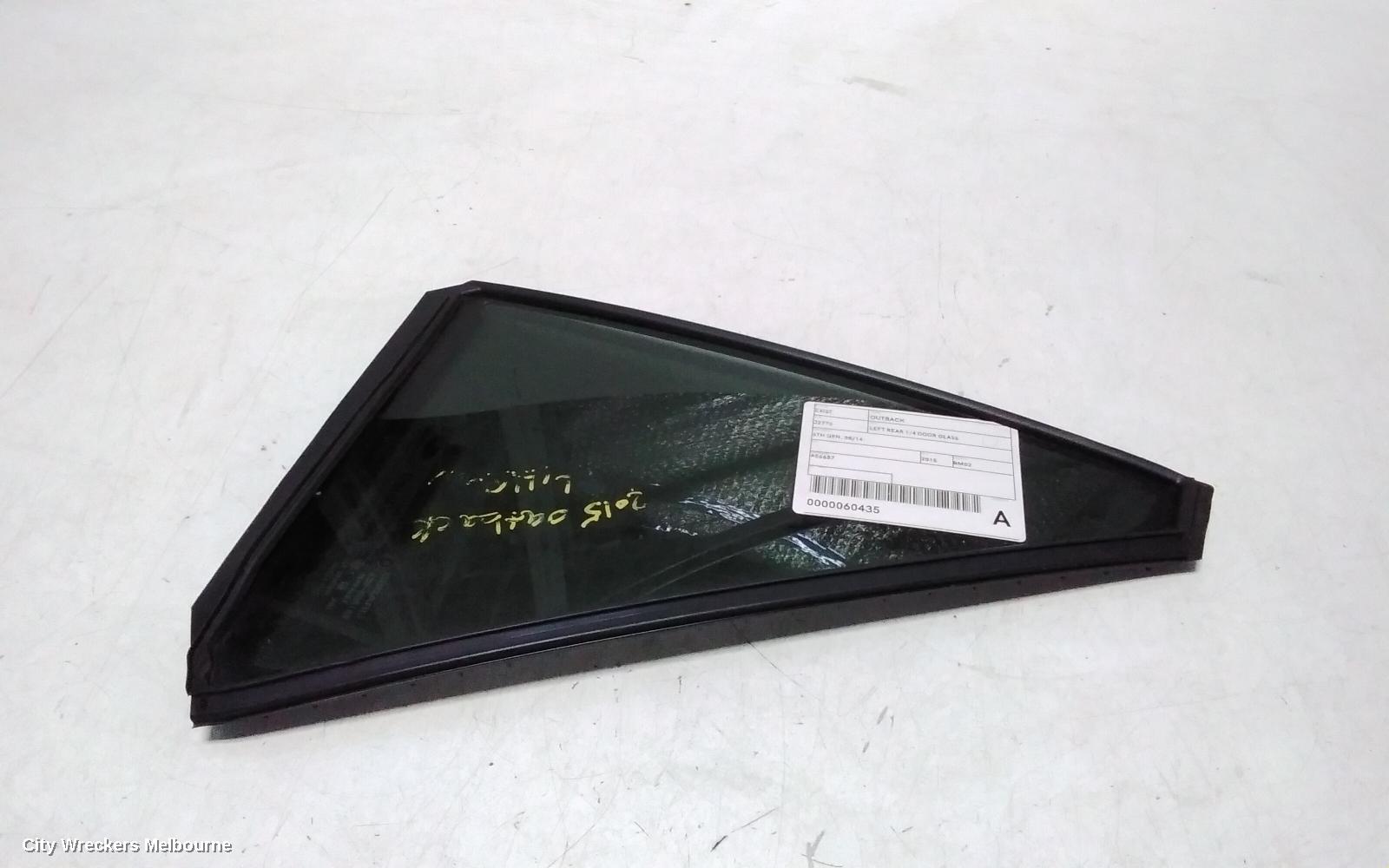 SUBARU OUTBACK LEFT REAR 1/4 DOOR GLASS, 6TH GEN, 08/2014 ONWARDS - Image 2