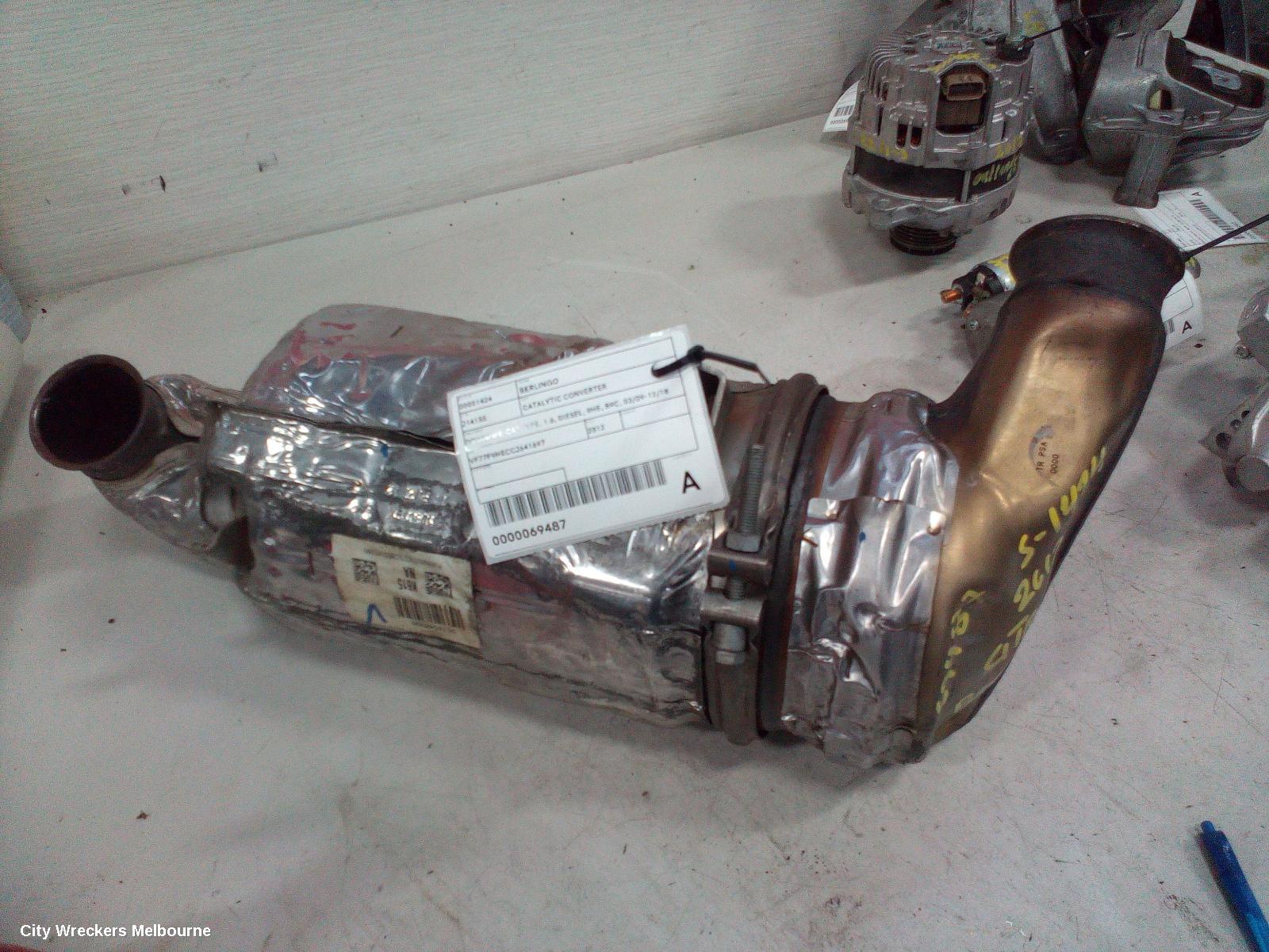 CITROEN BERLINGO CATALYTIC CONVERTER, DOWNPIPE-CAT TYPE, 1.6, DIESEL, 9HE, B9C, 03/2009 - 12/2018 - Image 2