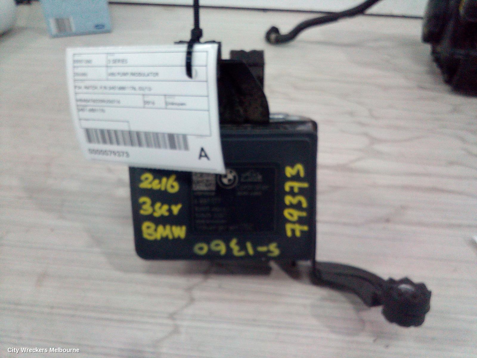 BMW 3 SERIES ABS PUMP/MODULATOR, F34, HATCH, P/N 34516881176, 03/2013 ONWARDS - Image 2